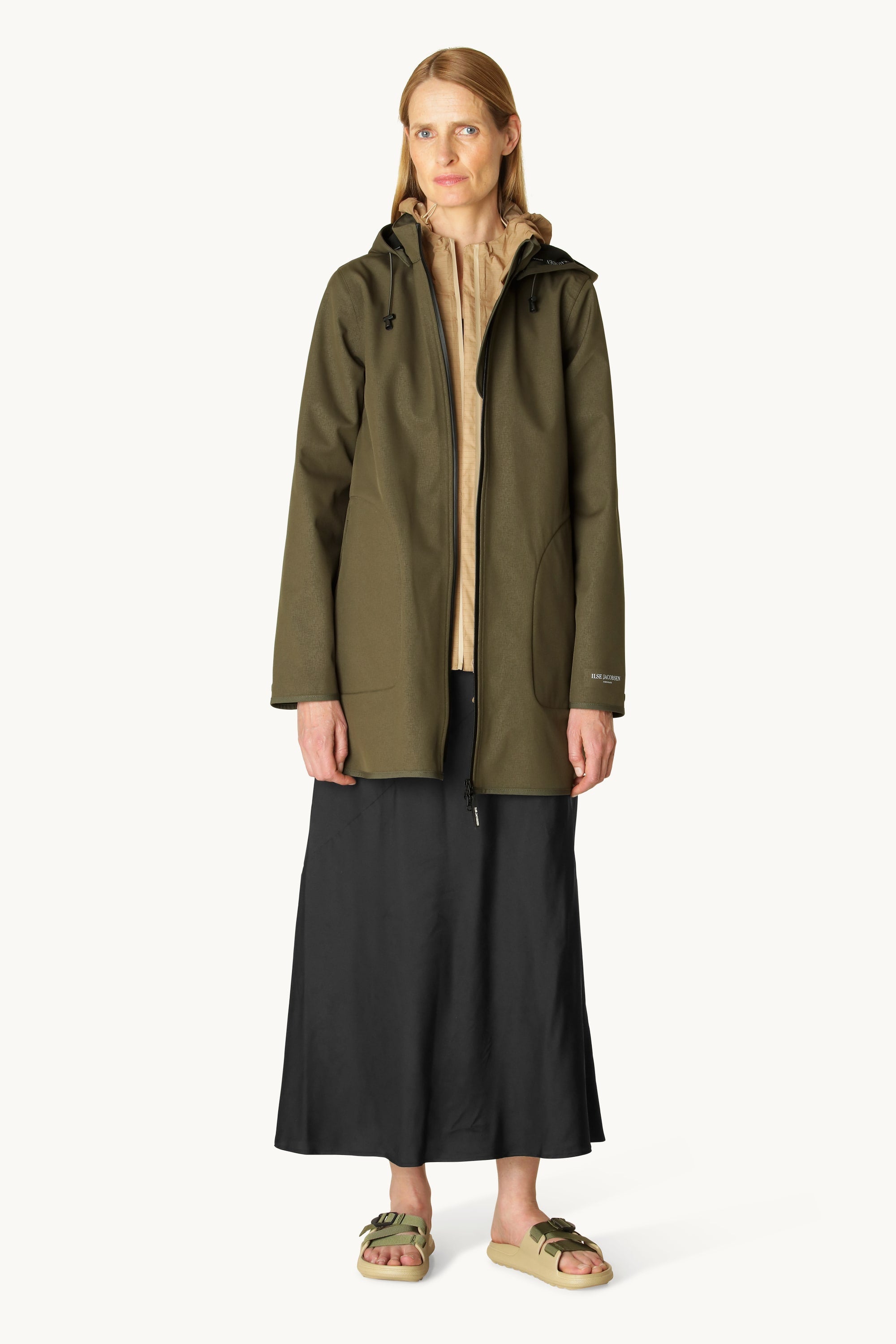 Softshell Regnjakke A-fasong - Army