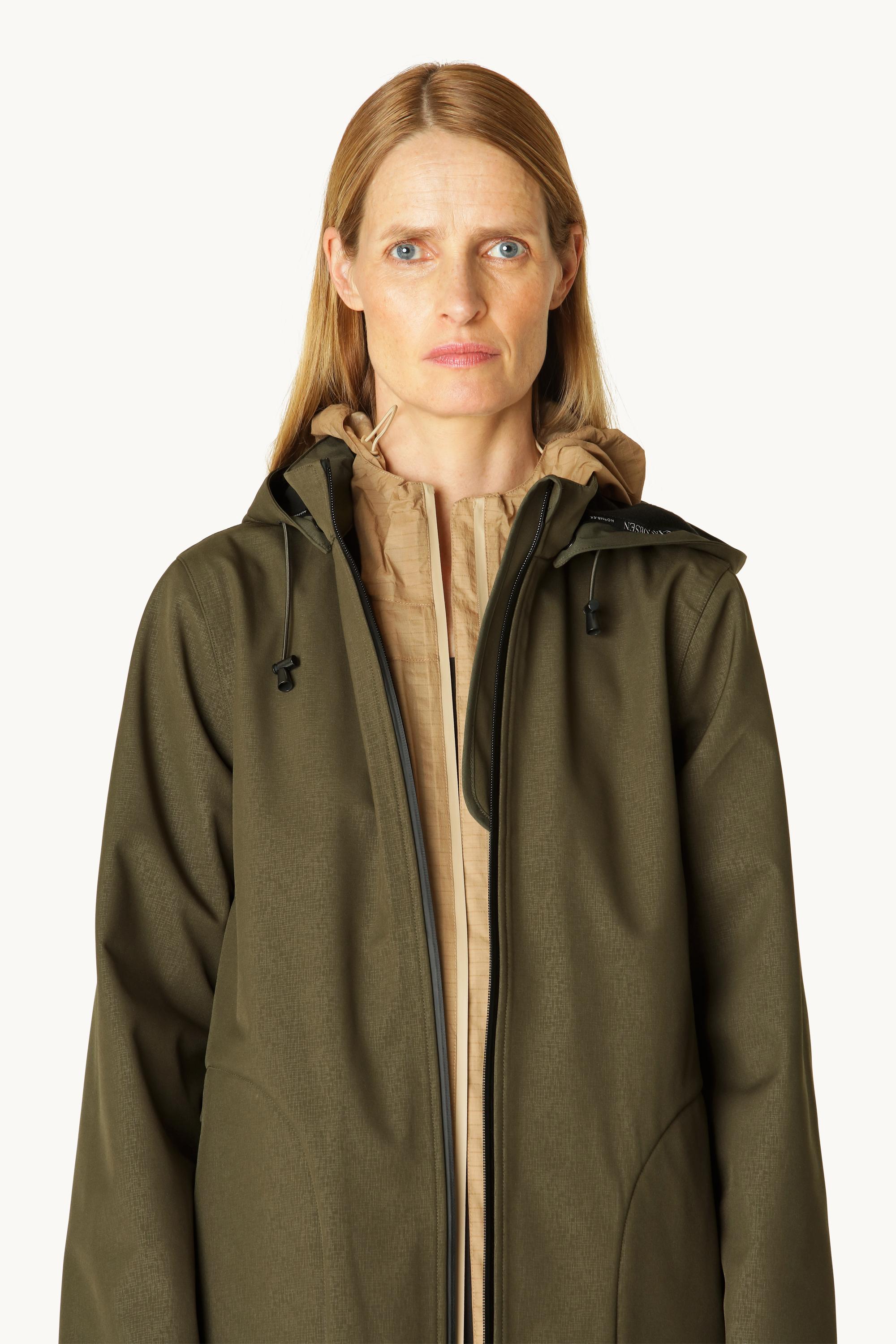 Softshell Regnjakke A-fasong - Army