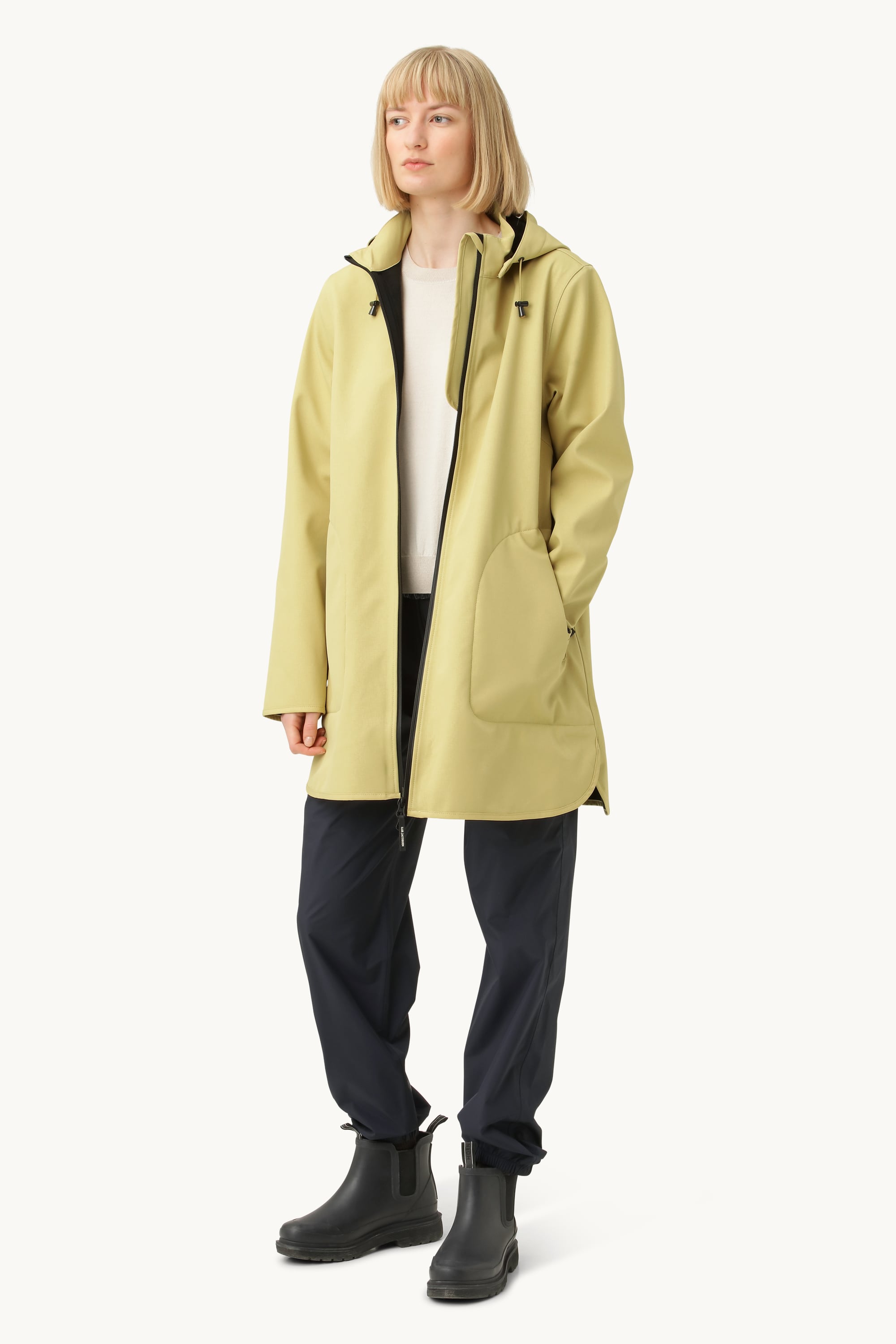 Softshell Regnjakke A-fasong - Citronella