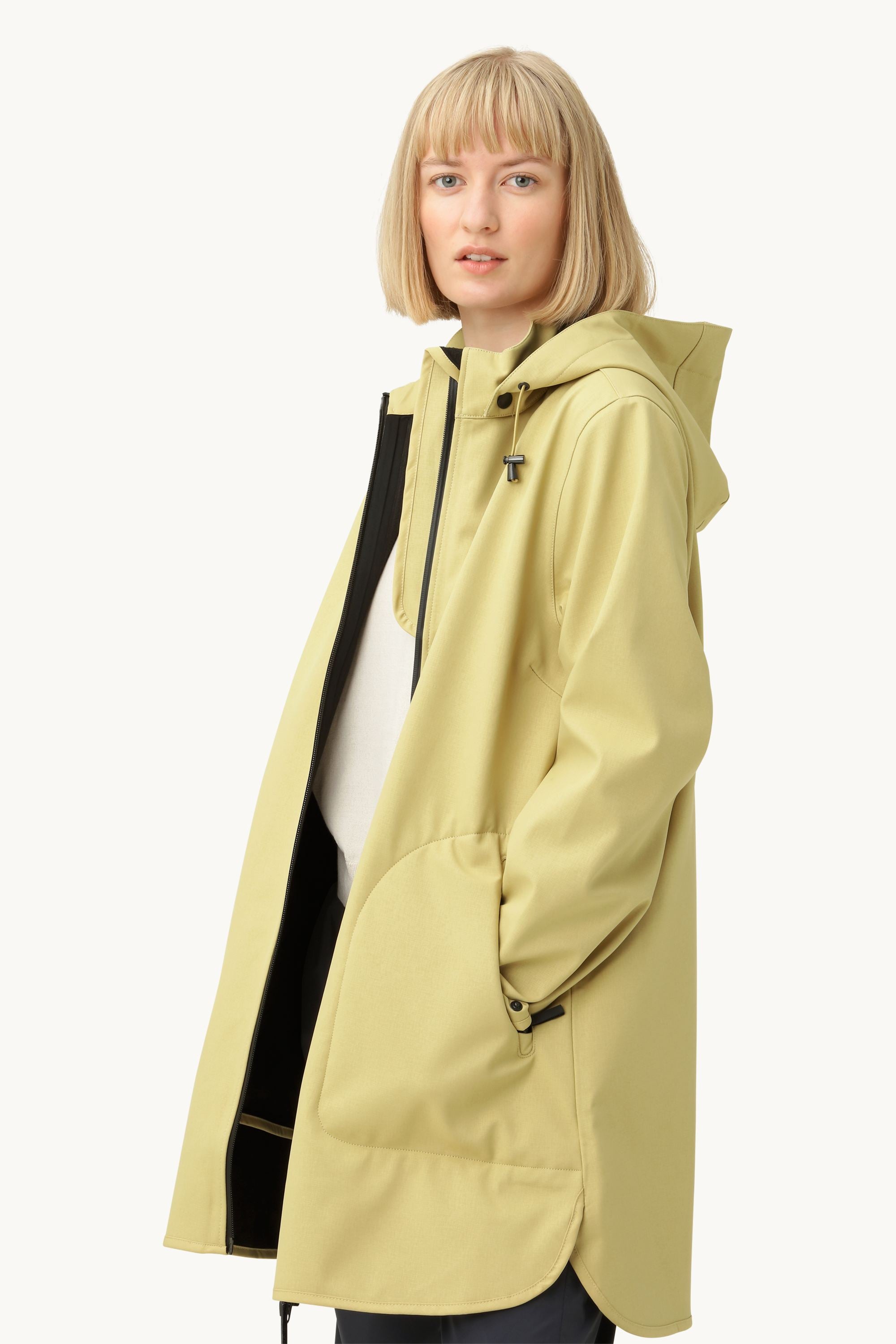 Softshell Regnjakke A-fasong - Citronella