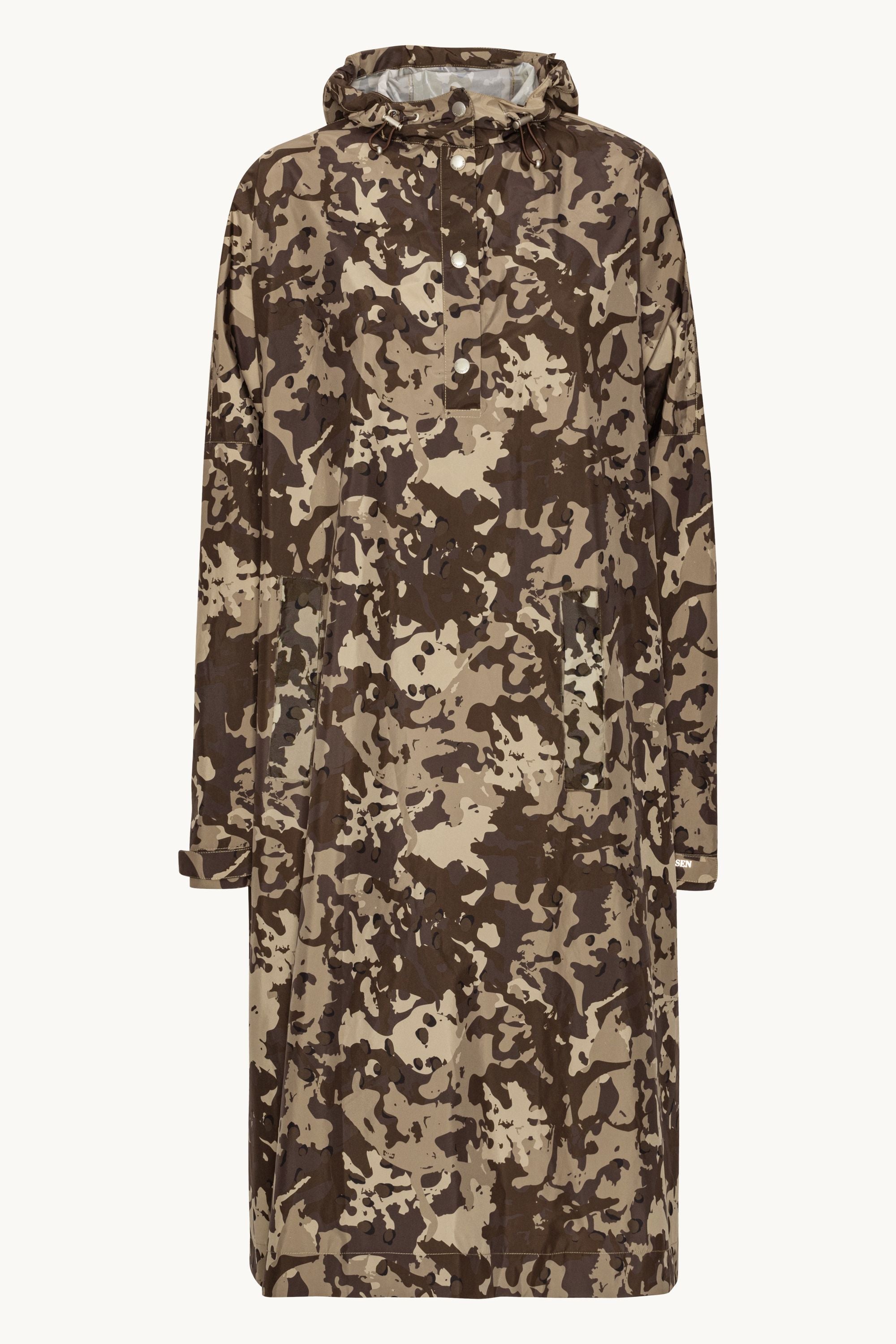Regnponcho - Brown Camo