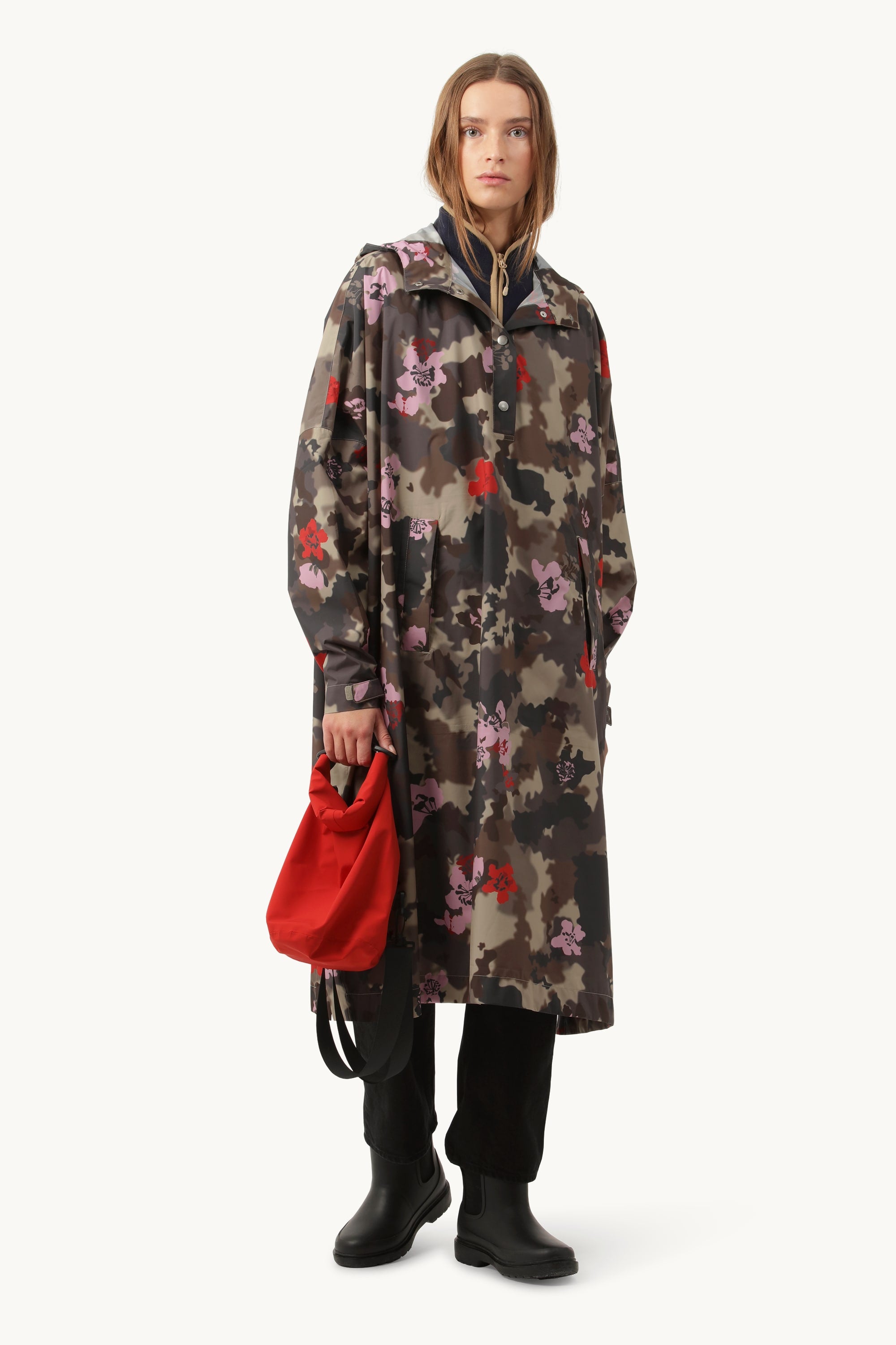 Regnponcho - Floral Camo