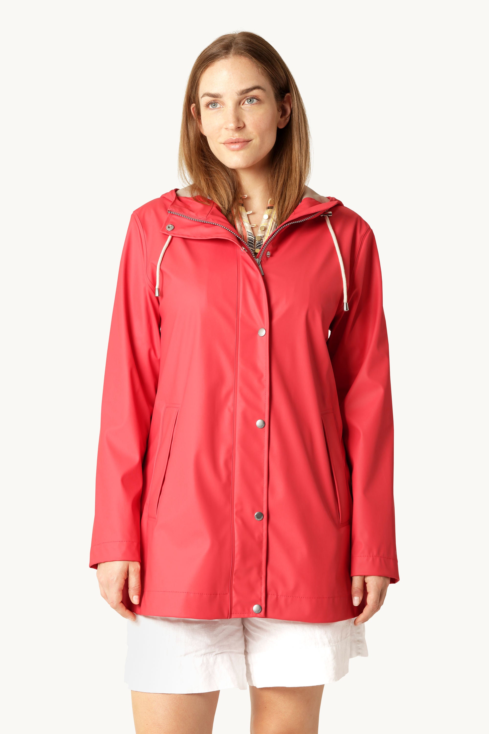 Lett Regnjakke - Spiced Coral