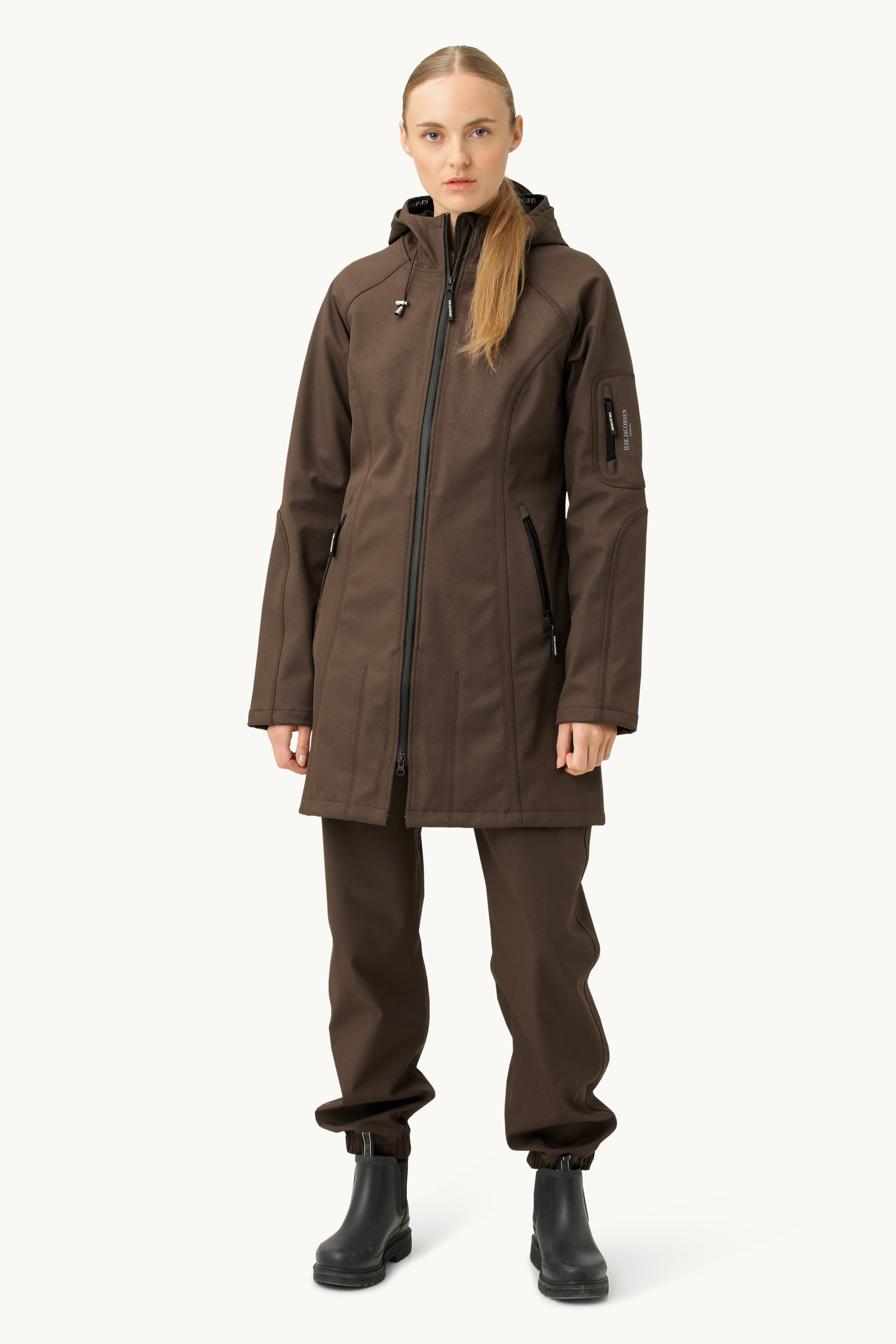 Softshell Regnjakke - Chocolate Brown