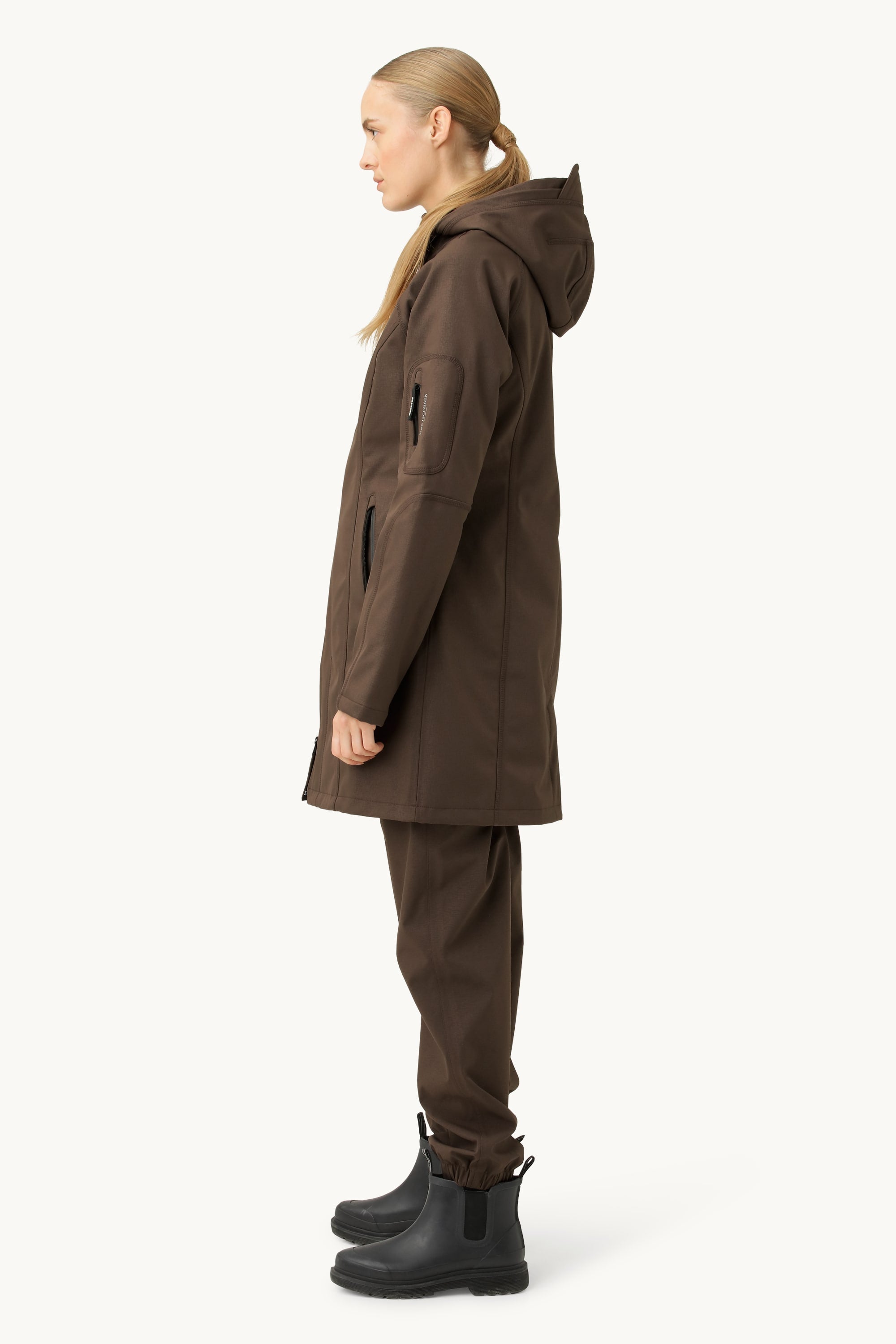 Softshell Regnjakke - Chocolate Brown