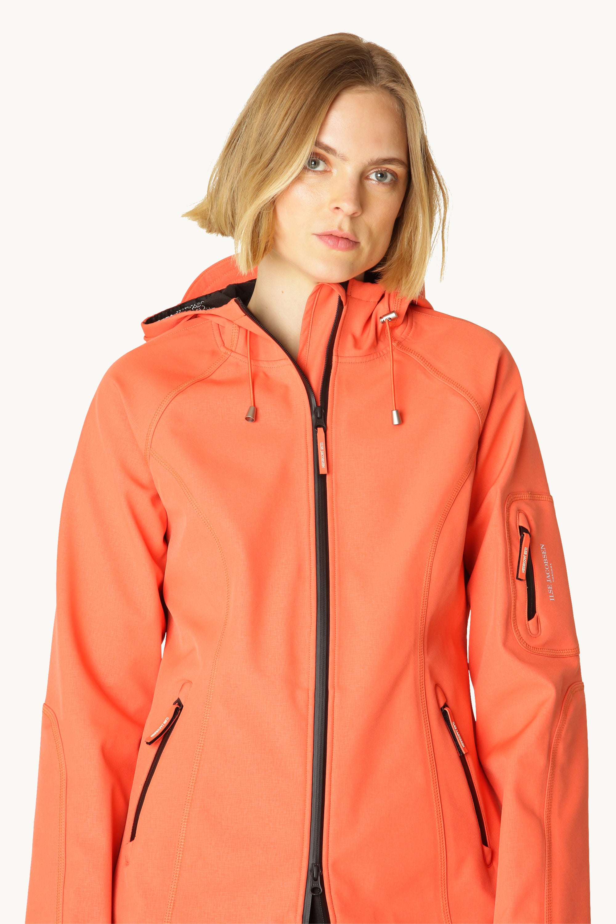 Softshell Regnjakke - Hot Orange