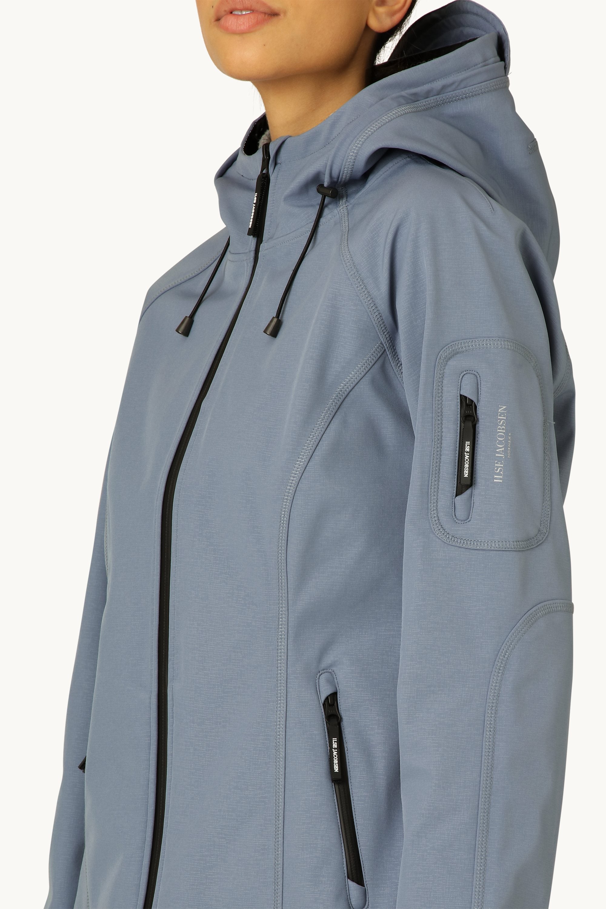 Long Softshell Raincoat - Winter Ocean