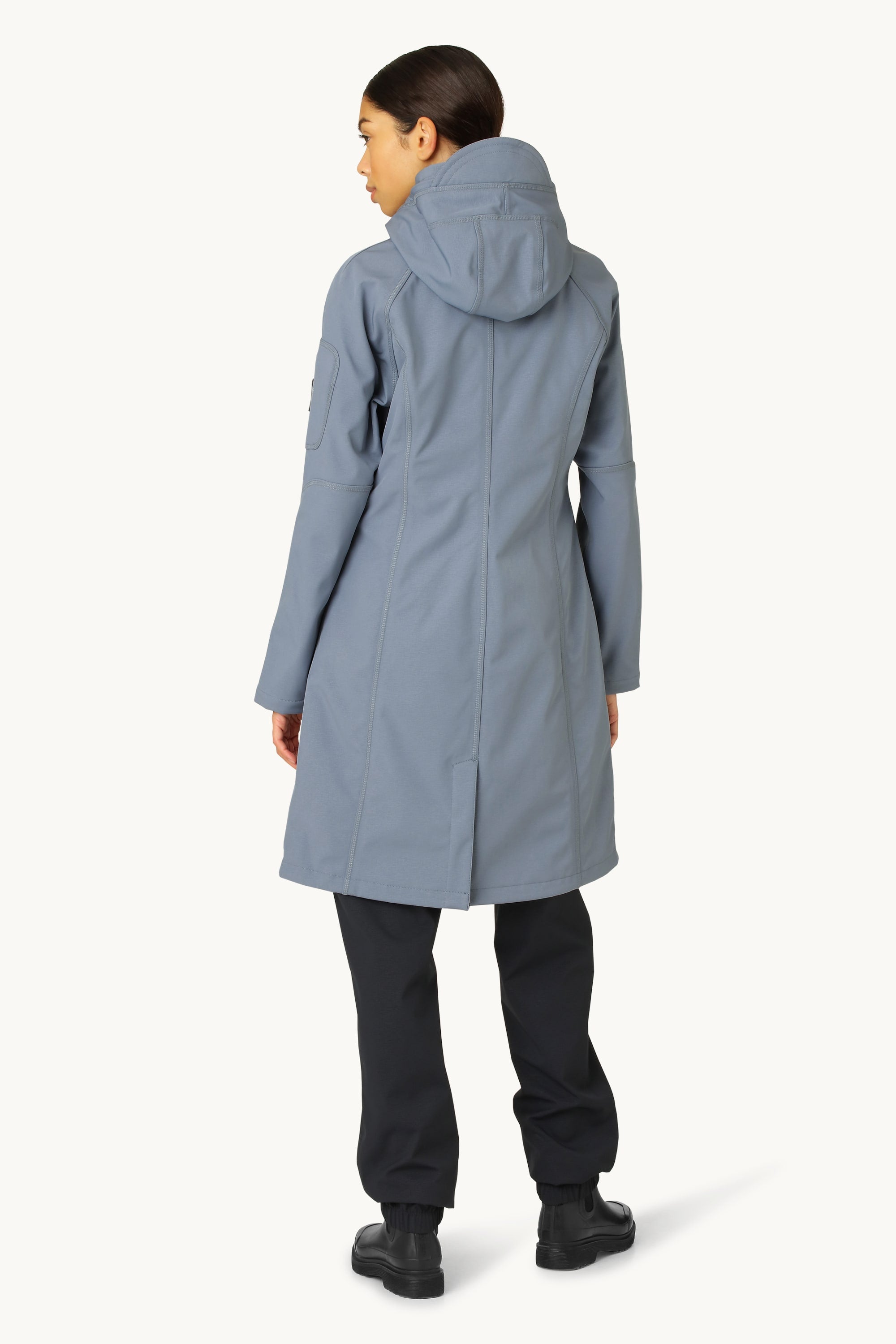 Long Softshell Raincoat - Winter Ocean