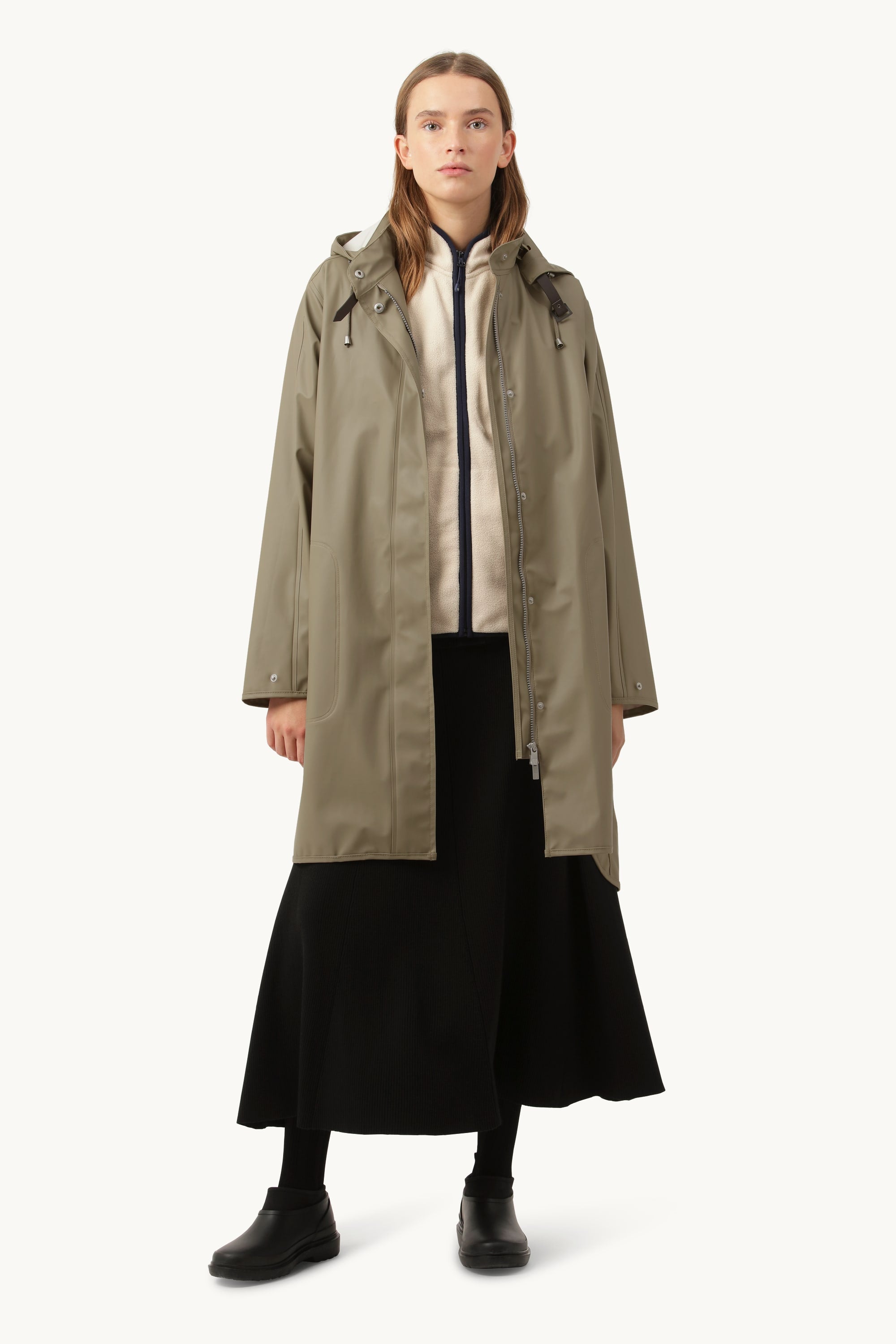Lett Regnjakke - Covert Green
