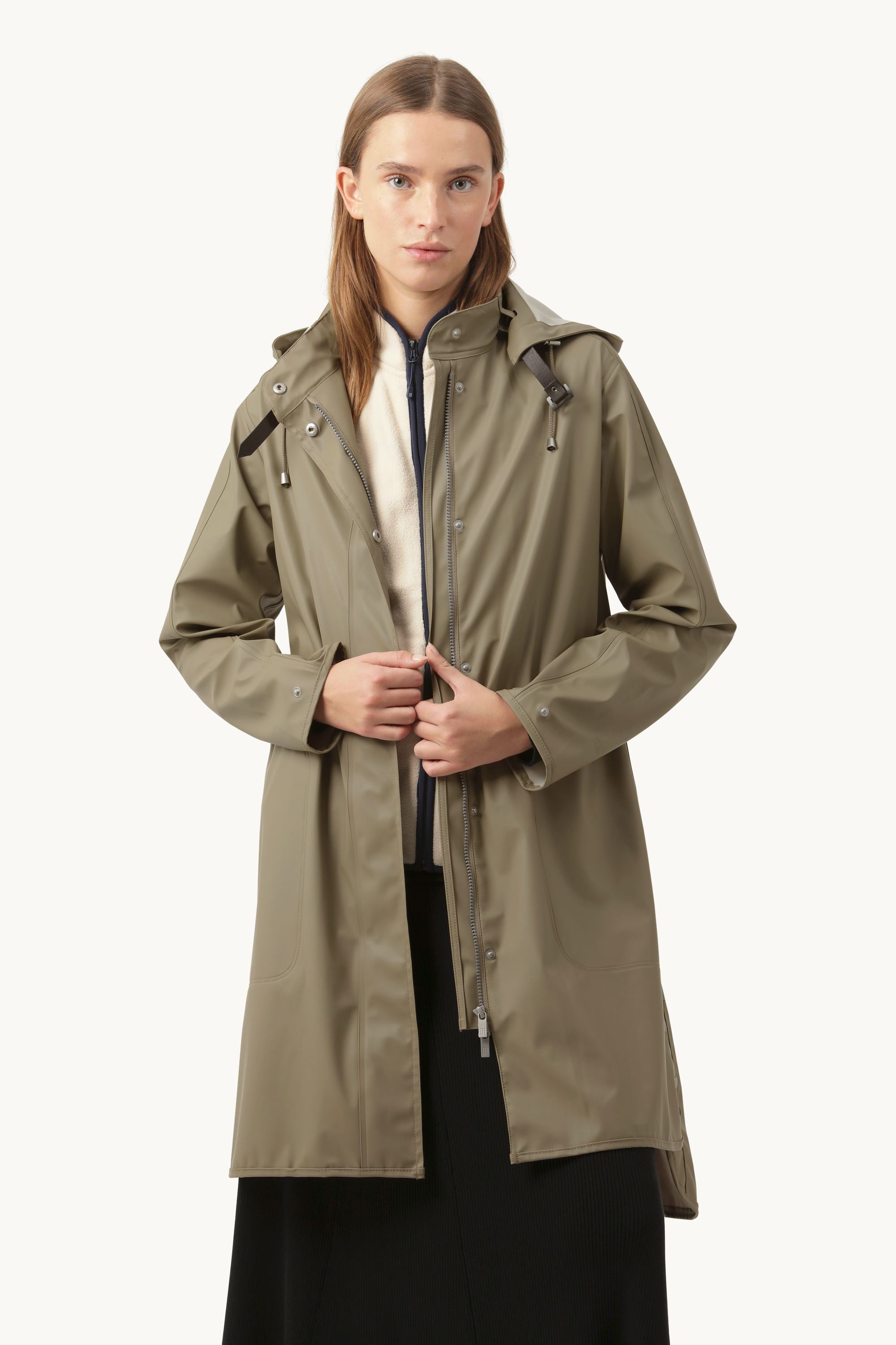 Lett Regnjakke - Covert Green