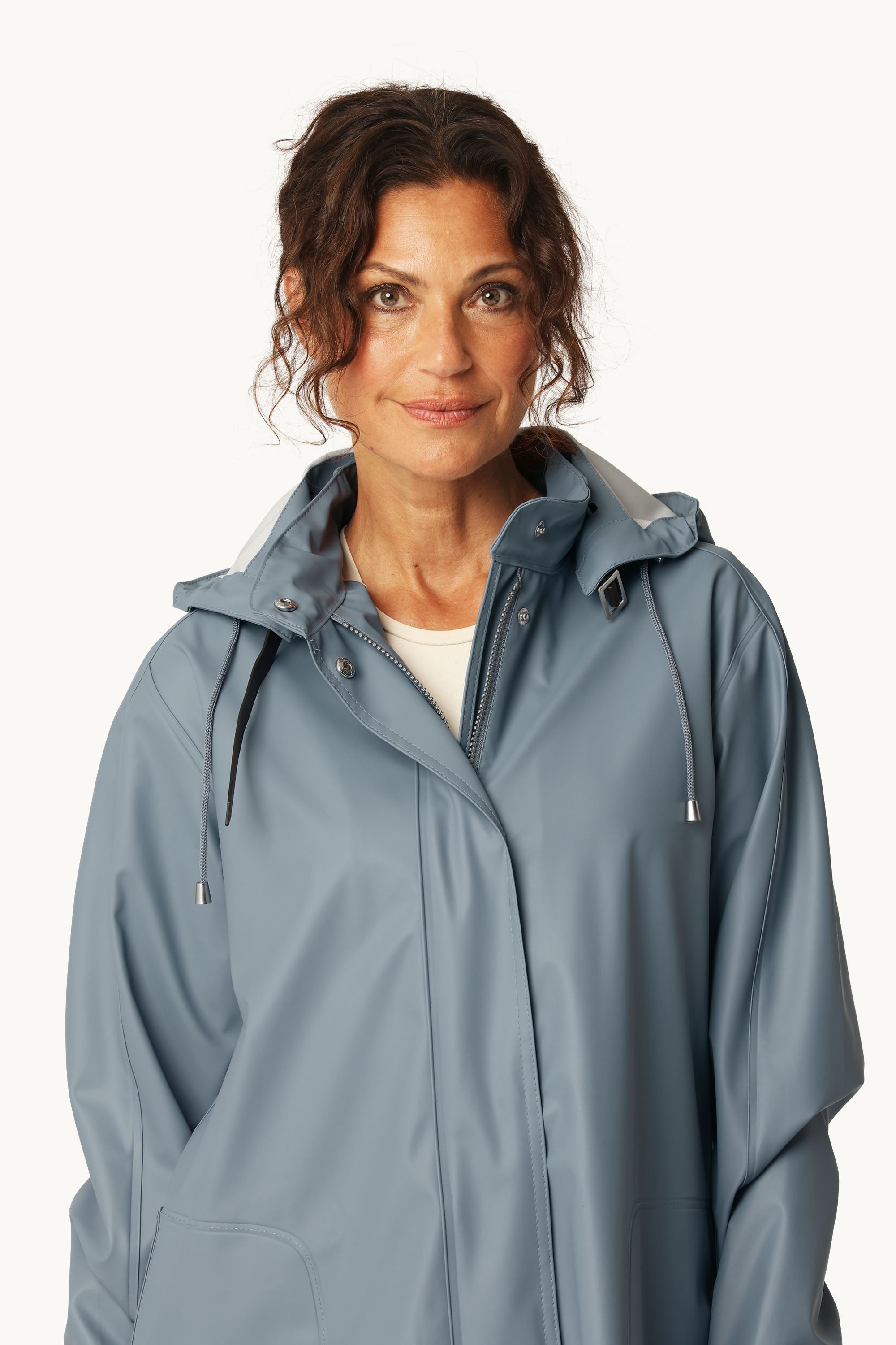 Lett Regnjakke - Grey Blue