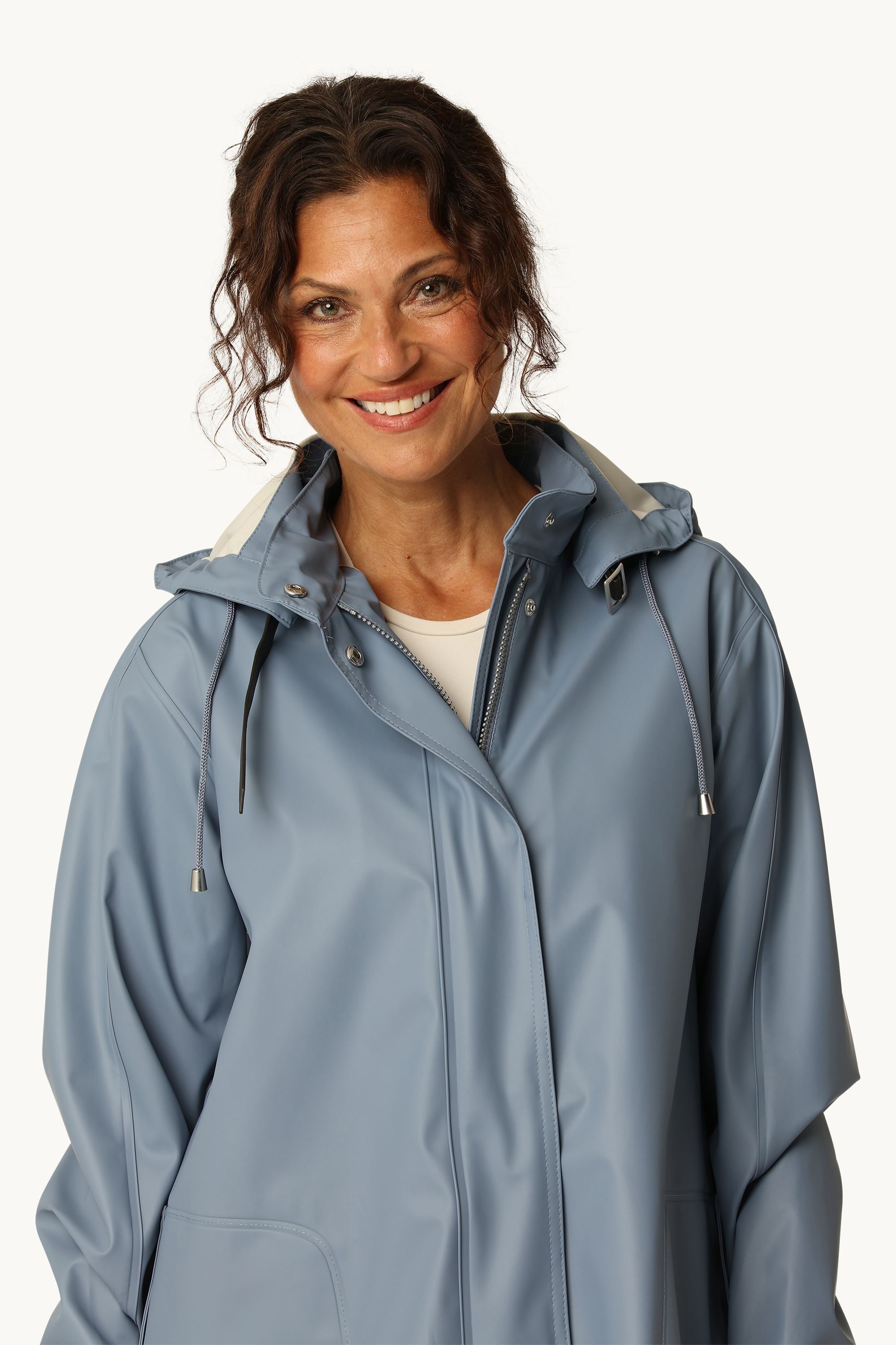 Lett Regnjakke - Grey Blue