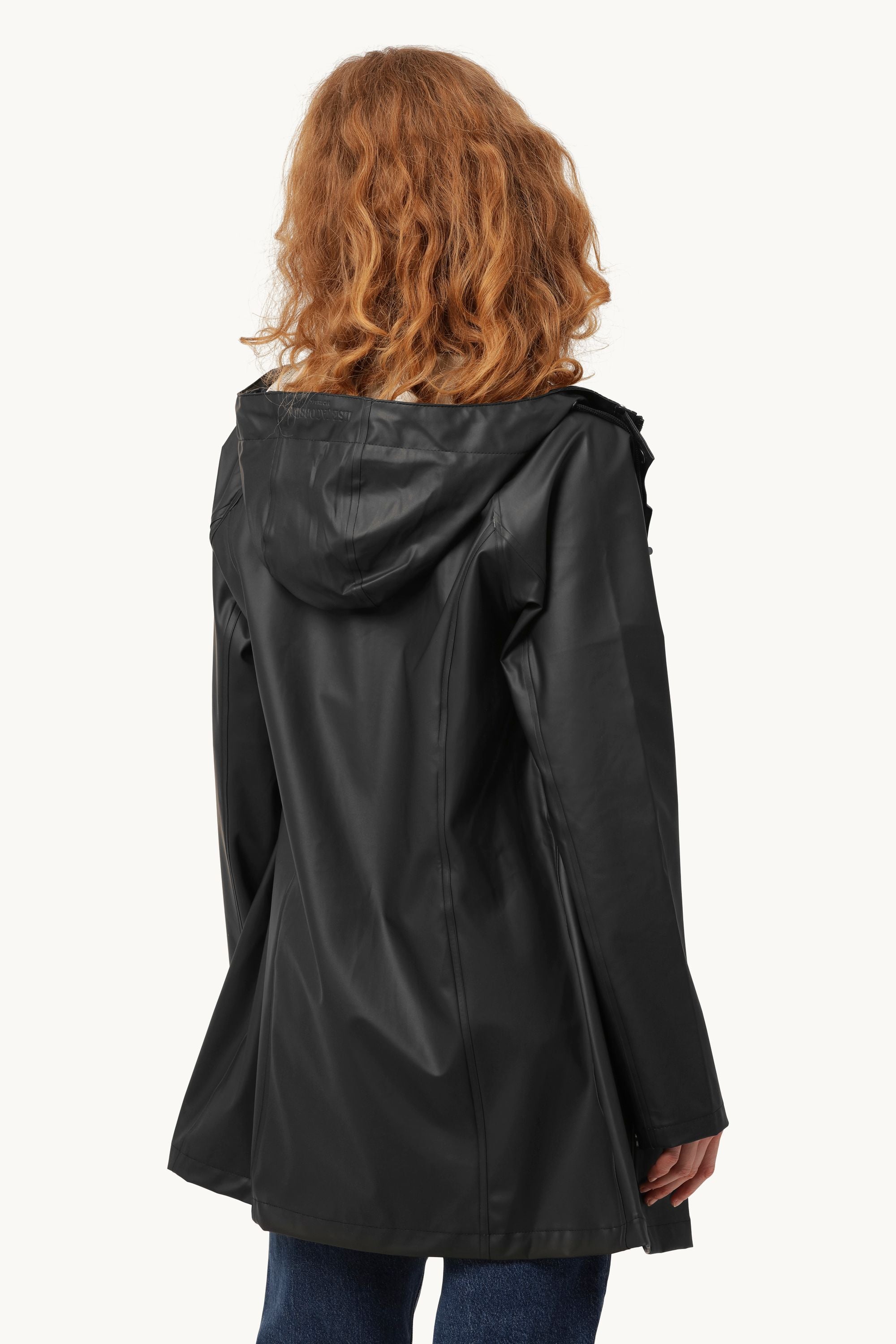 Short Raincoat - Black