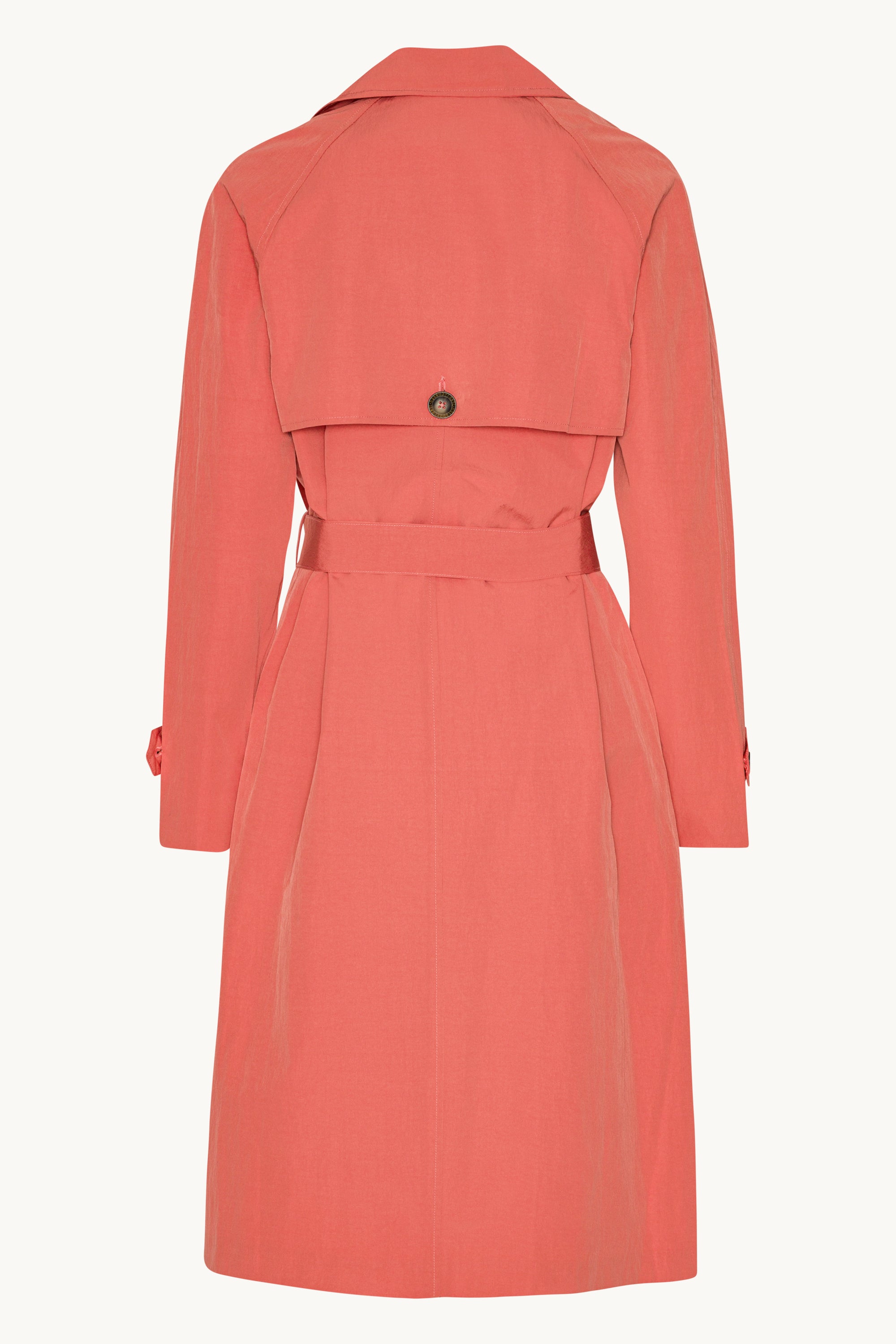 Teknisk Trench Regnjakke - Spiced Coral