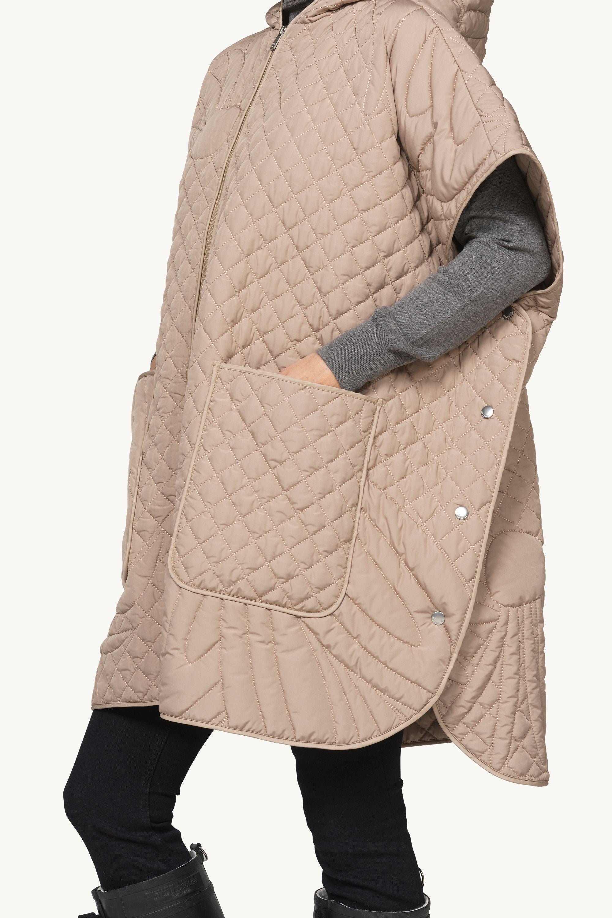 Quilted Cape - Sepia Tint