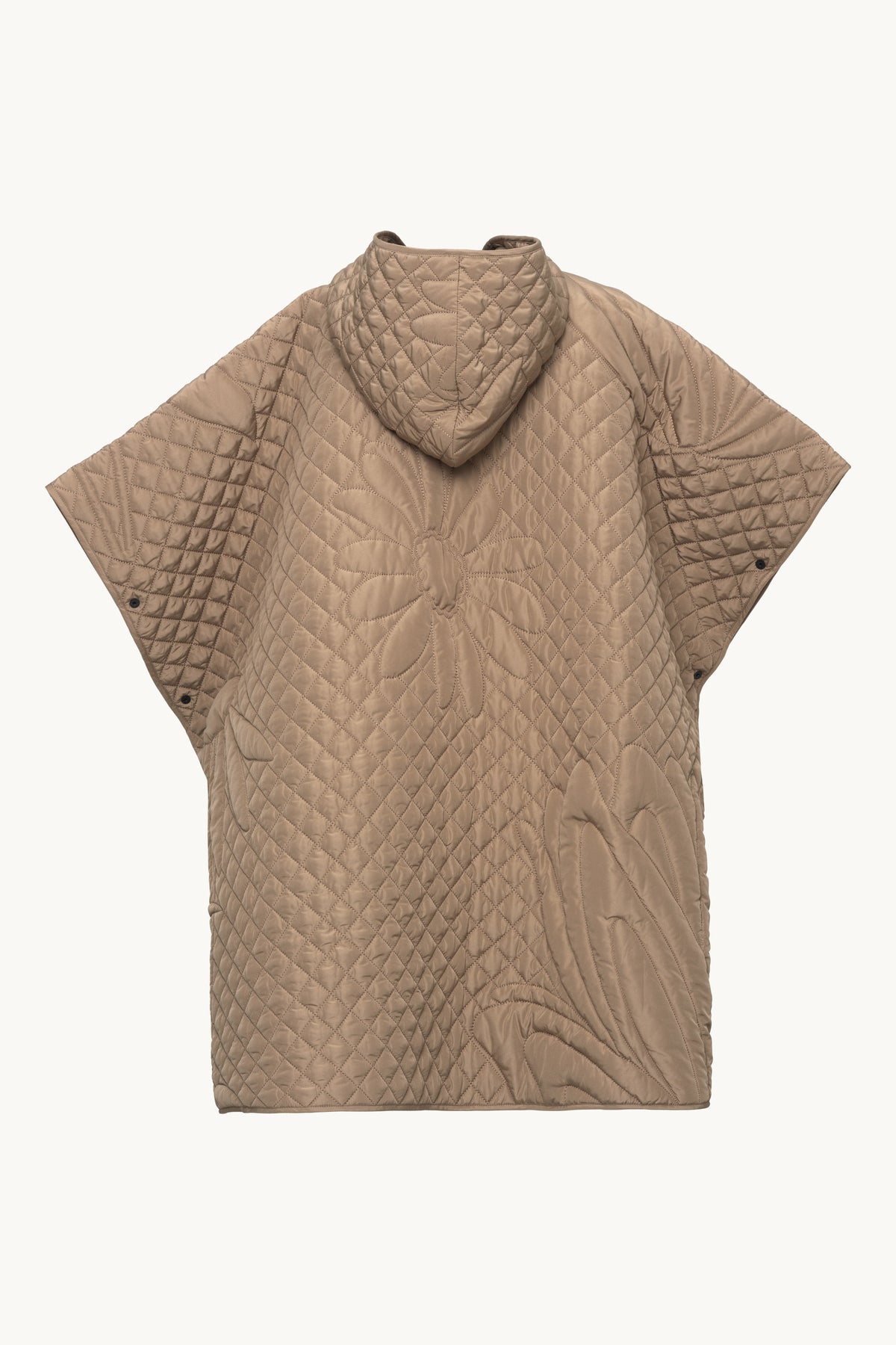 Quiltet Poncho - Sepia Tint