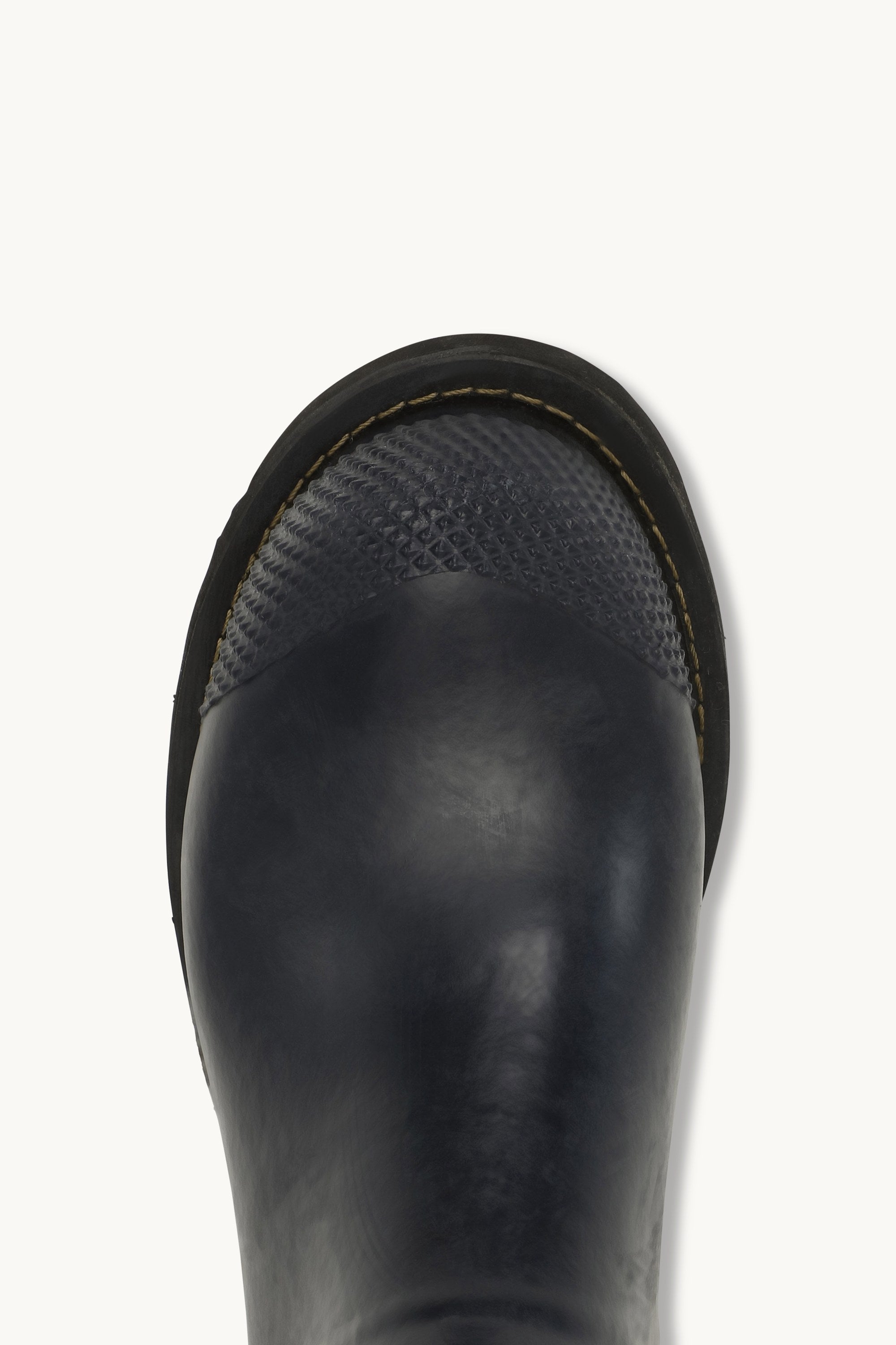 Short Rubber Boots With High Heel - Dark Indigo