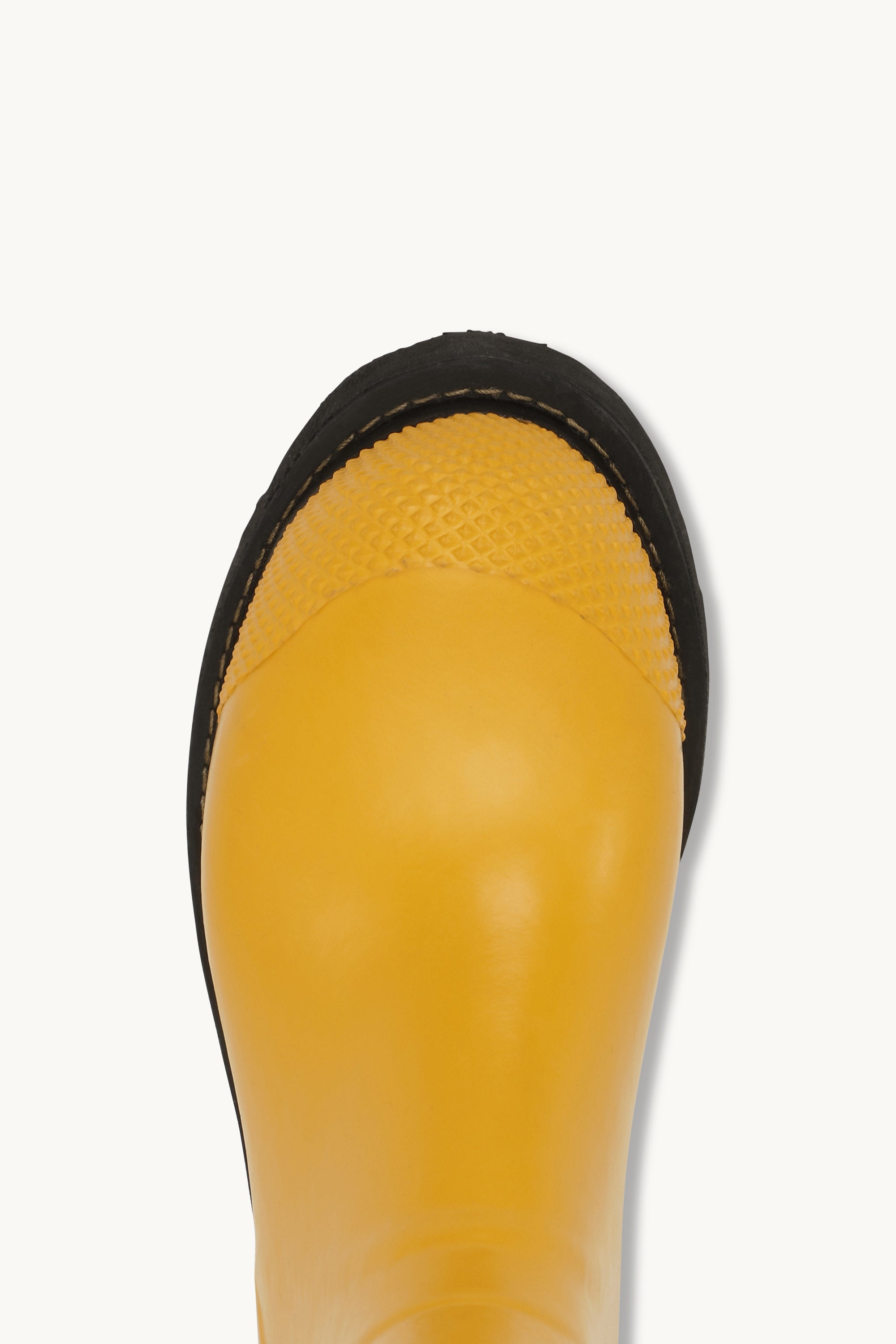 Short Rubber Boots With High Heel - Cyber Yellow