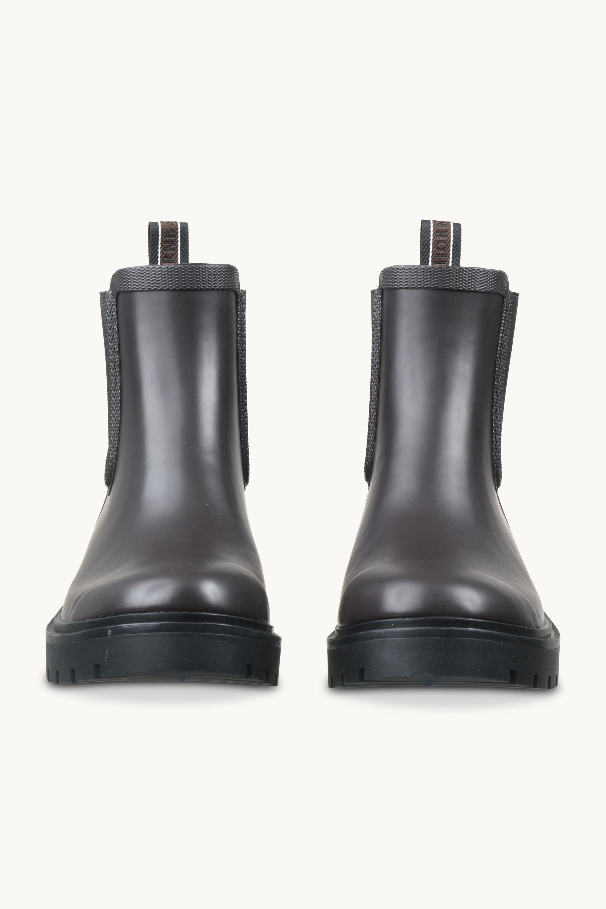 Chelsea Rain Boots - Brown Black