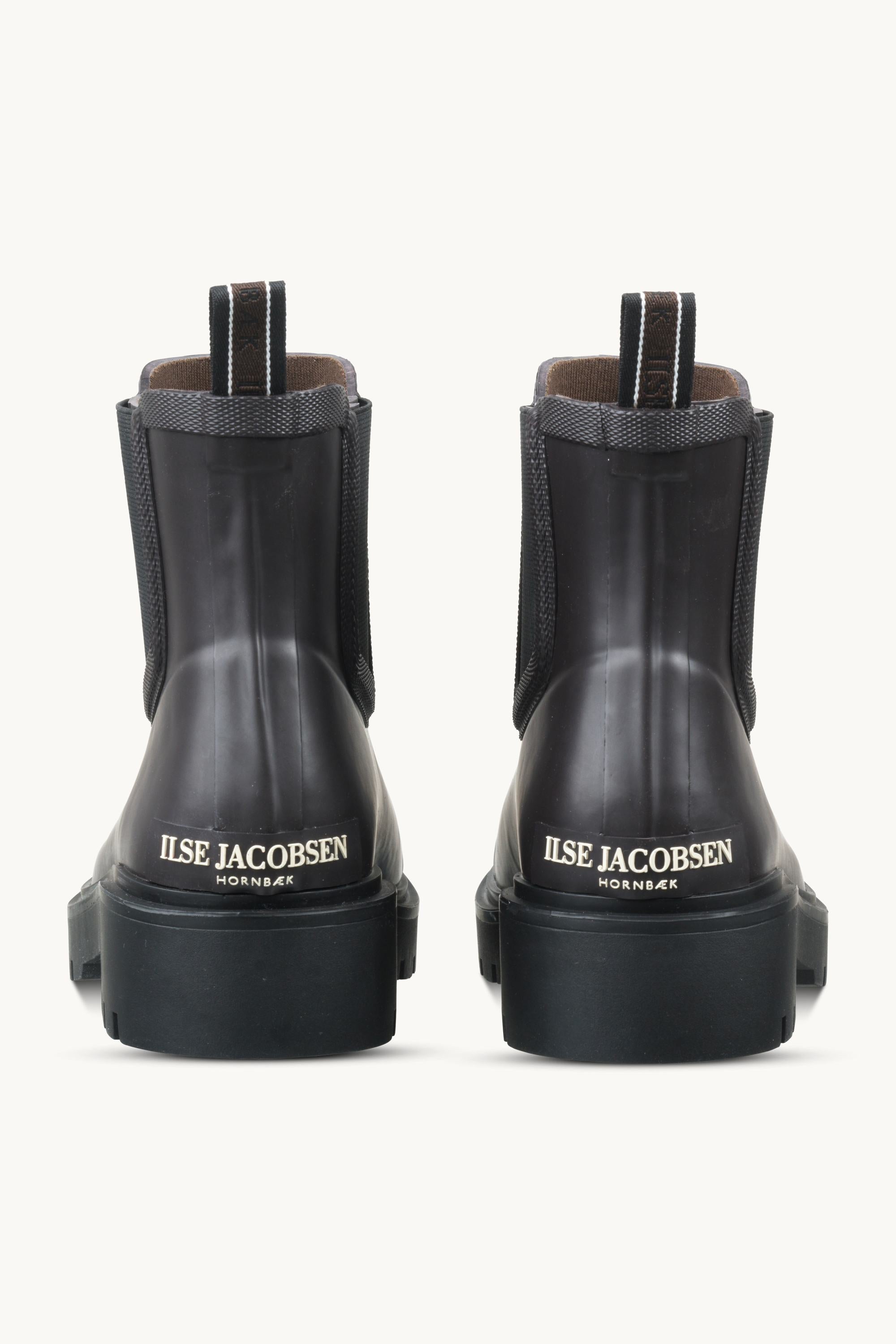 Chelsea Rain Boots - Brown Black