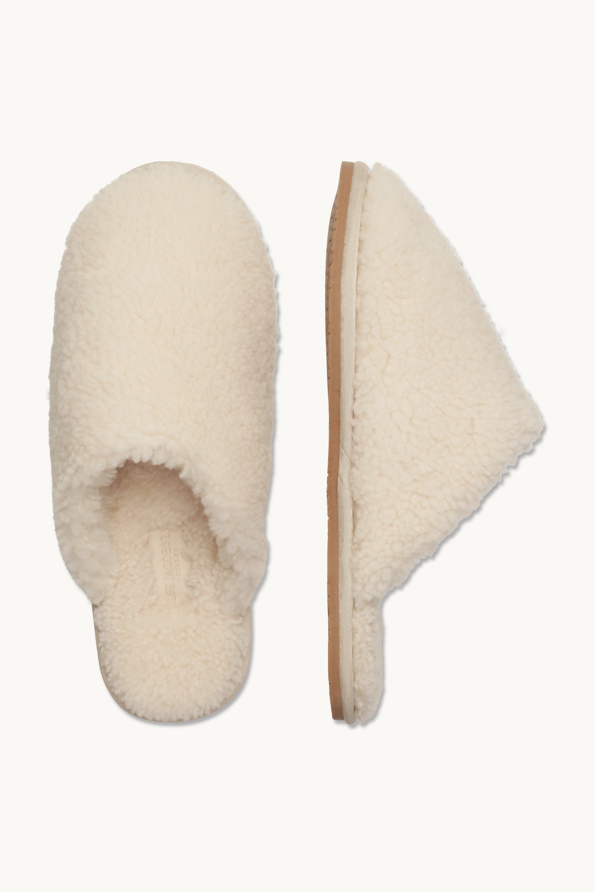 Curly Indoor Slipper - Milk Creme