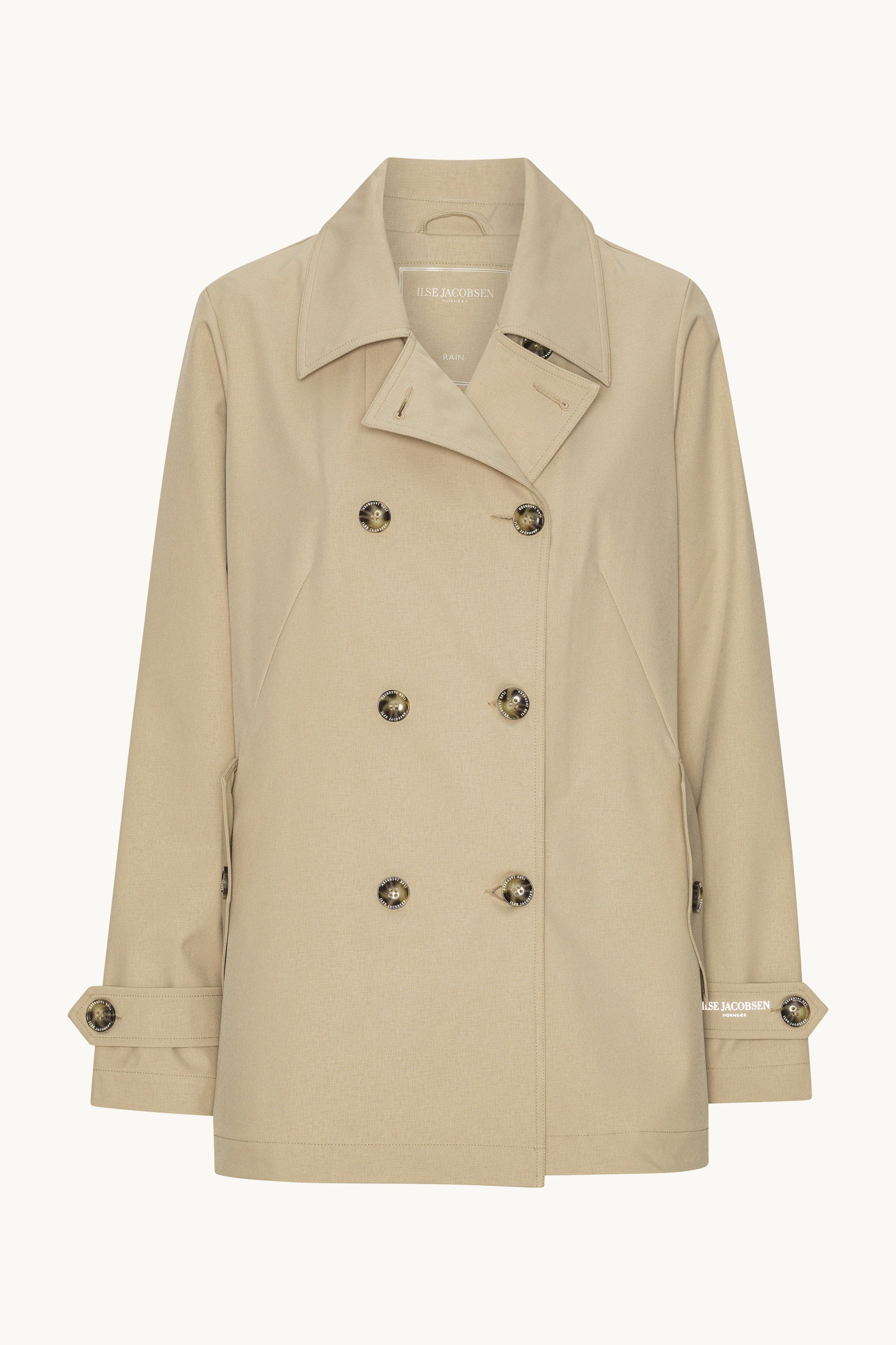 Regn Peacoat - White Pepper