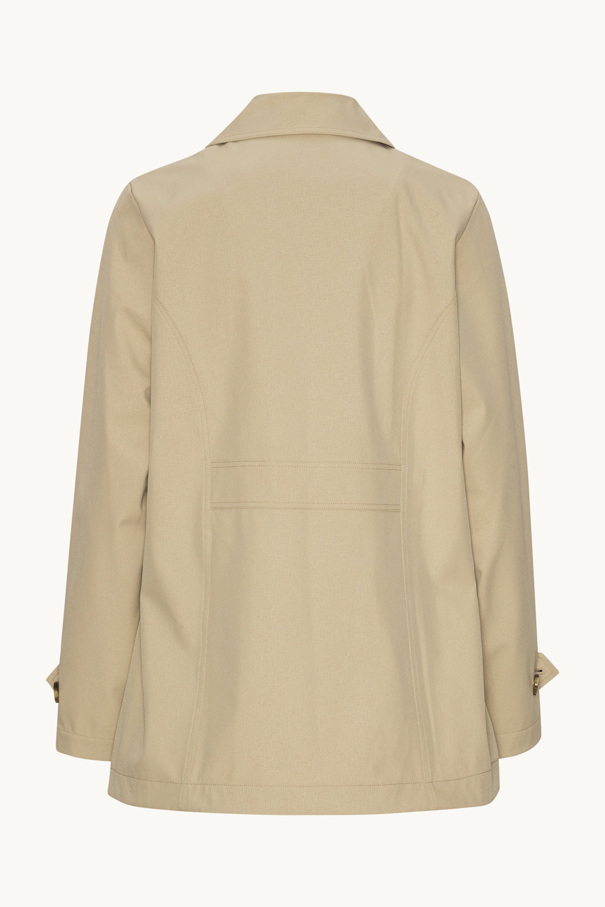 Regn Peacoat - White Pepper