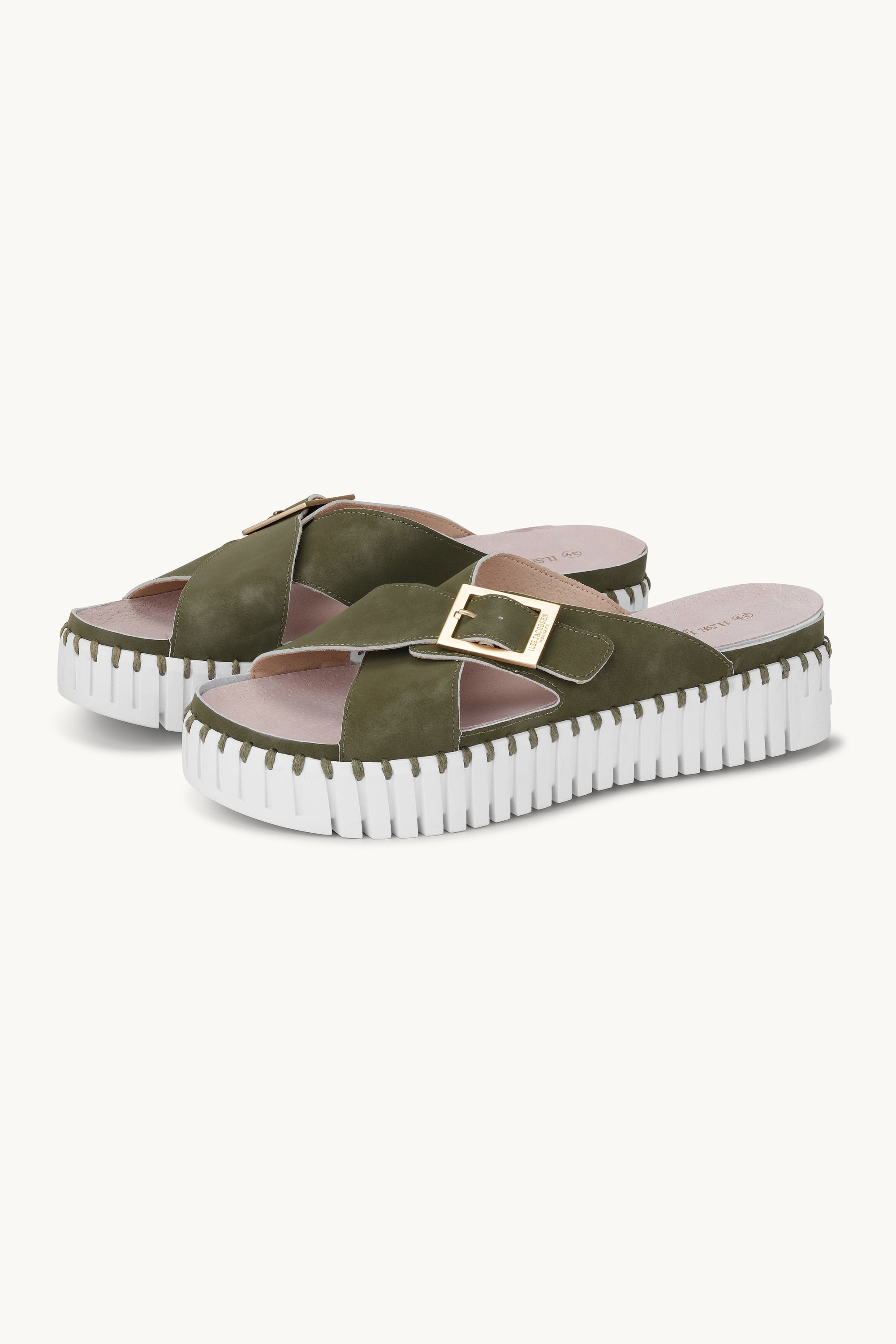 Sandaler Crossover - Army White