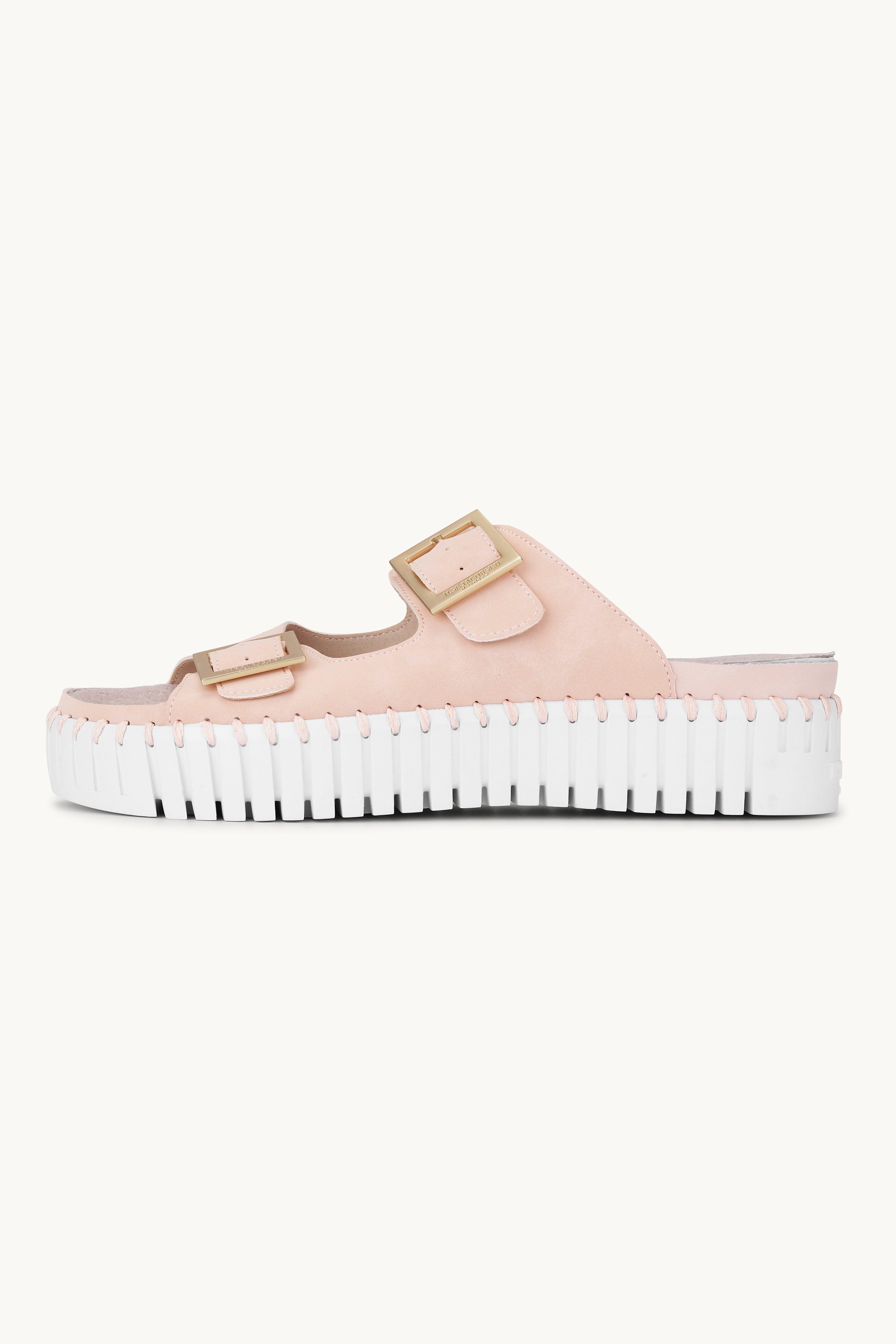 Platåsandaler Spenne - Adobe Rose White