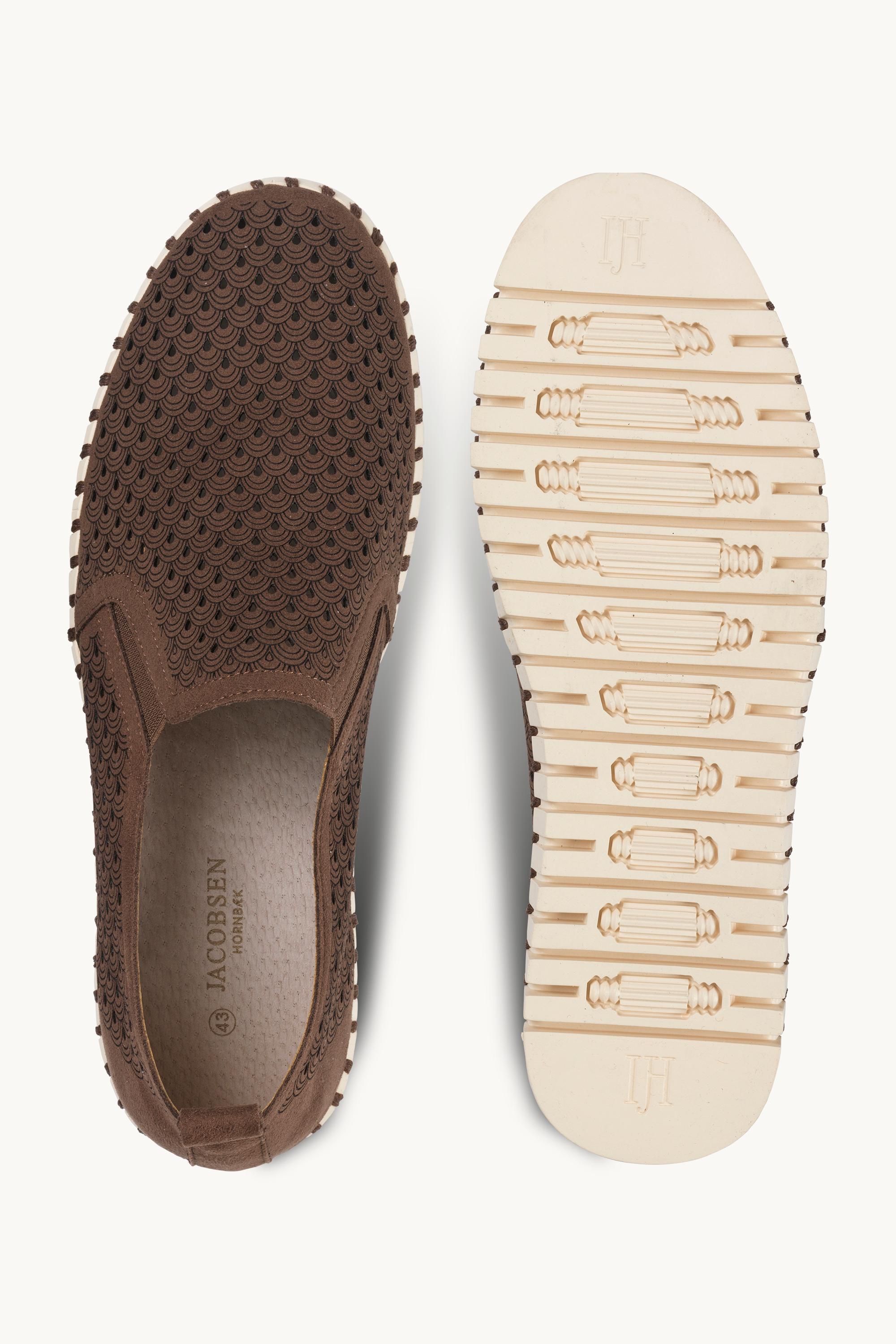 Komfortable Herresko - Brown Pearled Ivory