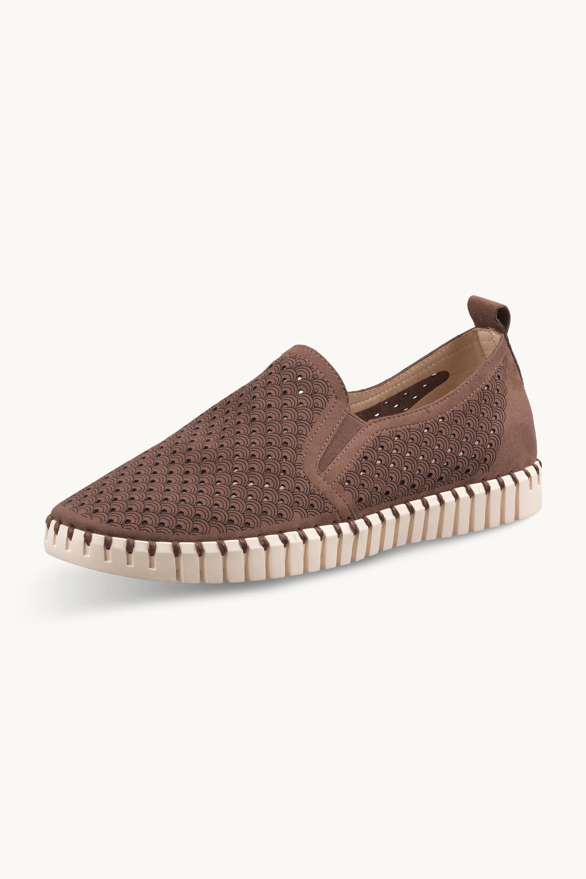 Komfortable Herresko - Brown Pearled Ivory