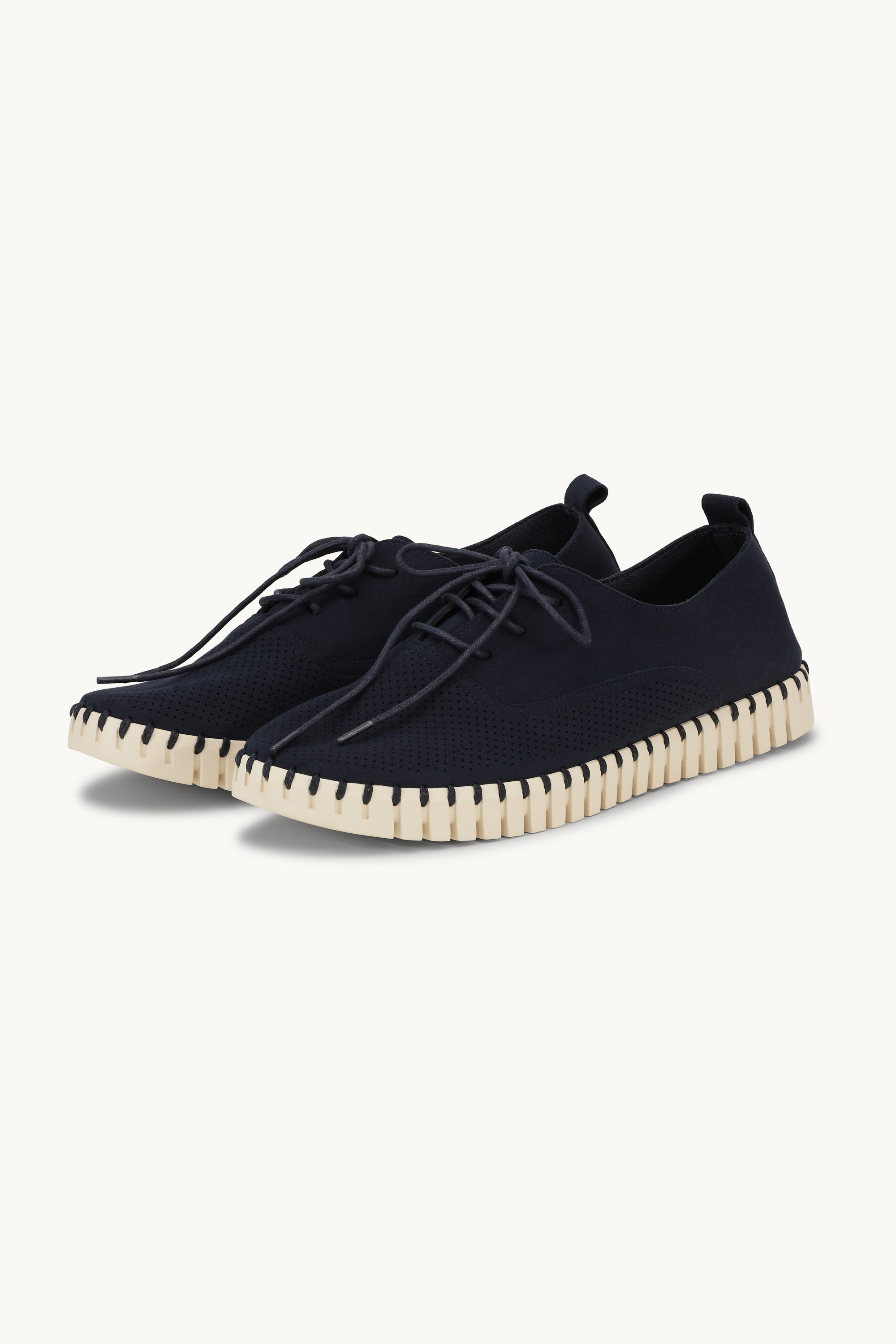 Herresko Med Lisser - Dark Indigo Pearled Ivory