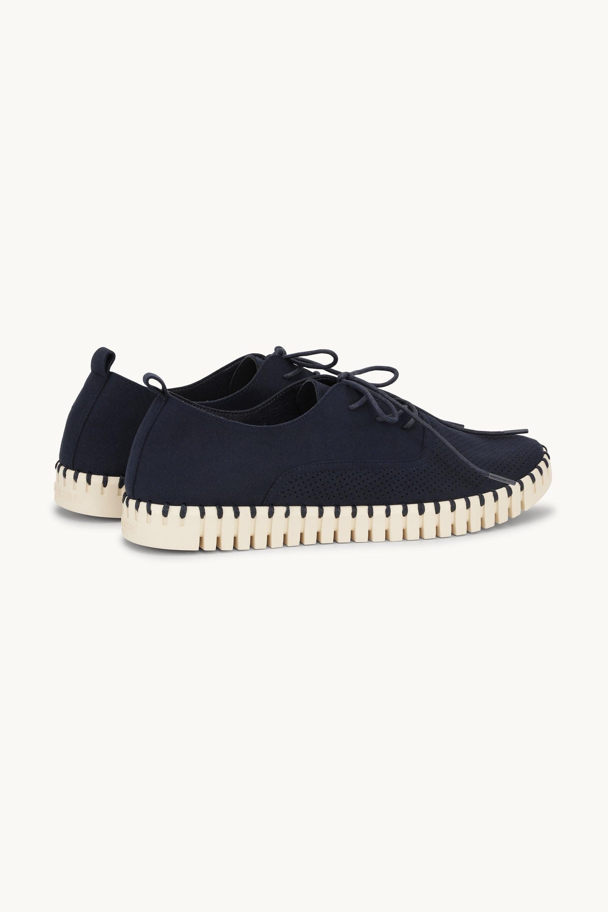 Herresko Med Lisser - Dark Indigo Pearled Ivory