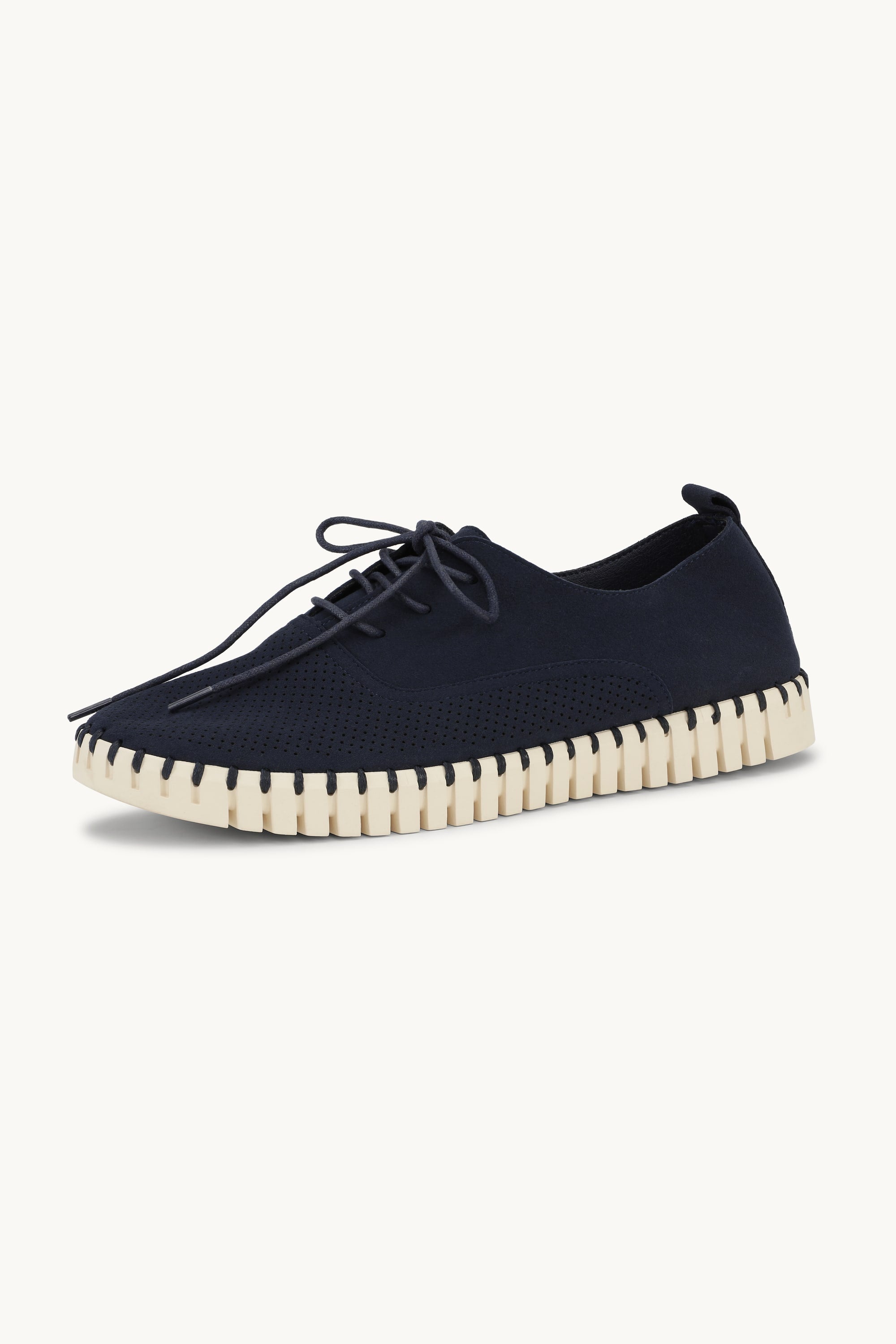 Herresko Med Lisser - Dark Indigo Pearled Ivory