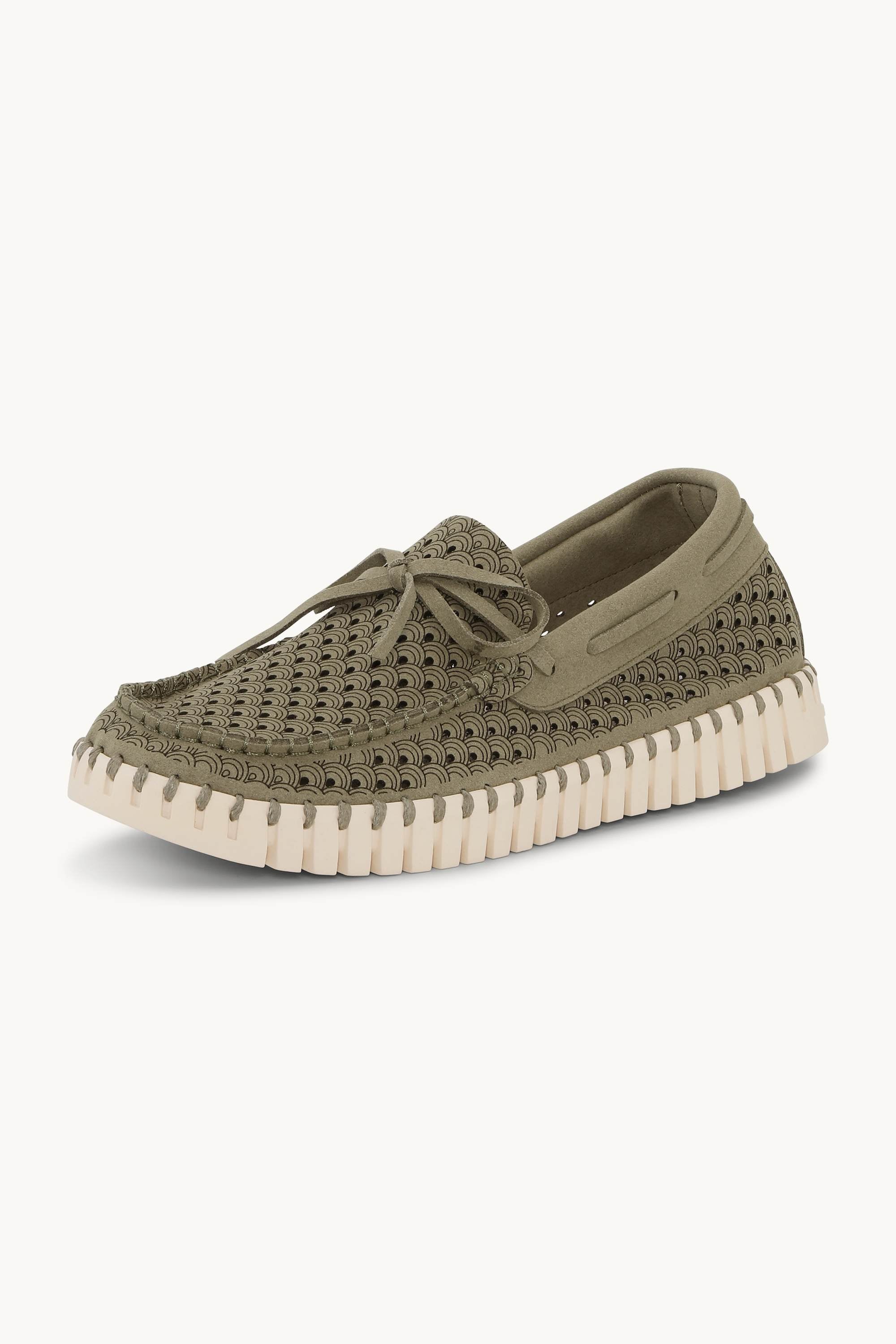 Tulip Sailor Shoe - Army Pearled Ivory