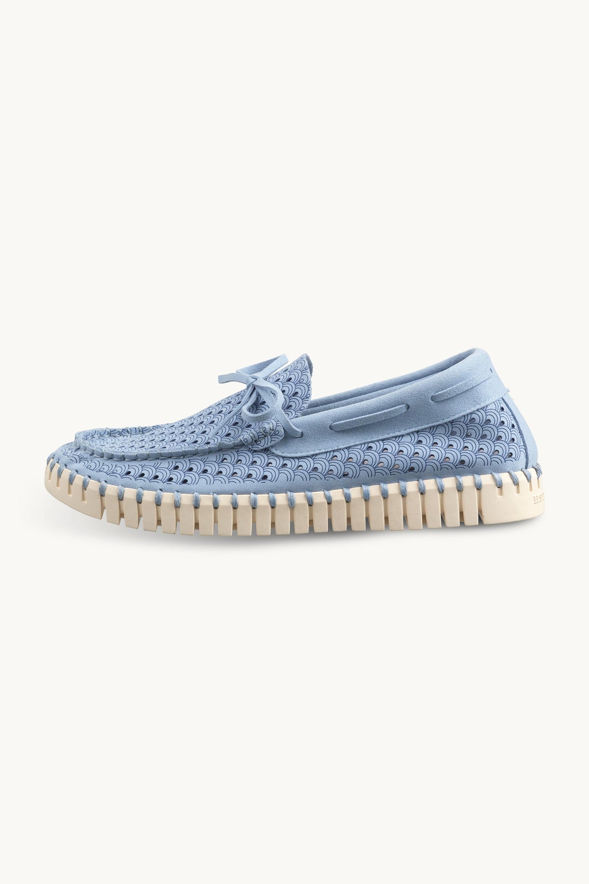 Tulip Sailor Shoe - Cornflower Pearled Ivory