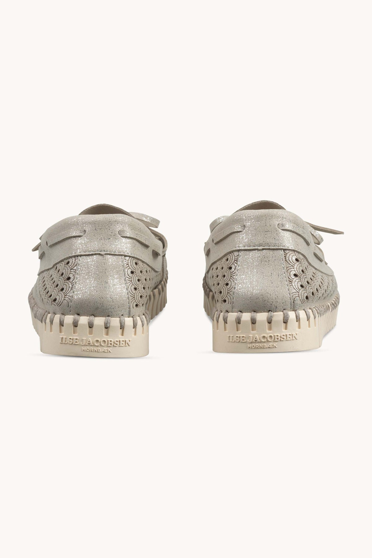 Tulip Sailor Shoe Glitter - Silver Pearled Ivory