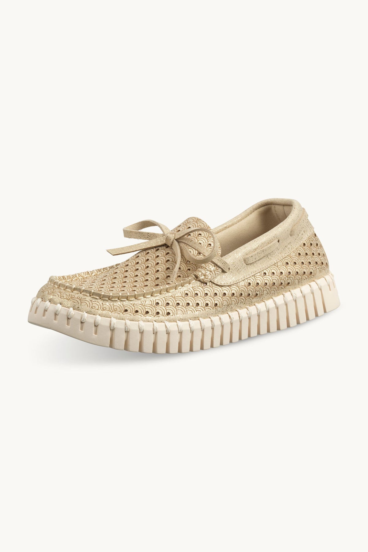 Tulip Sailor Shoe Glitter - Platin Pearled Ivory