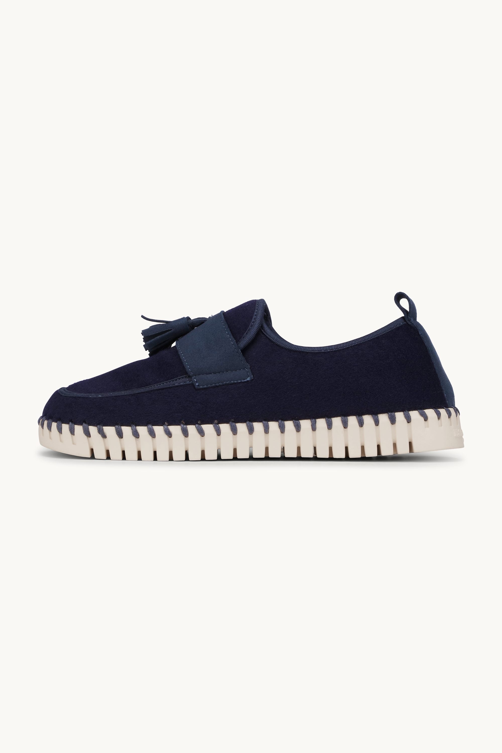 Tulip Wool Loafer - Dark Indigo Pearled Ivory