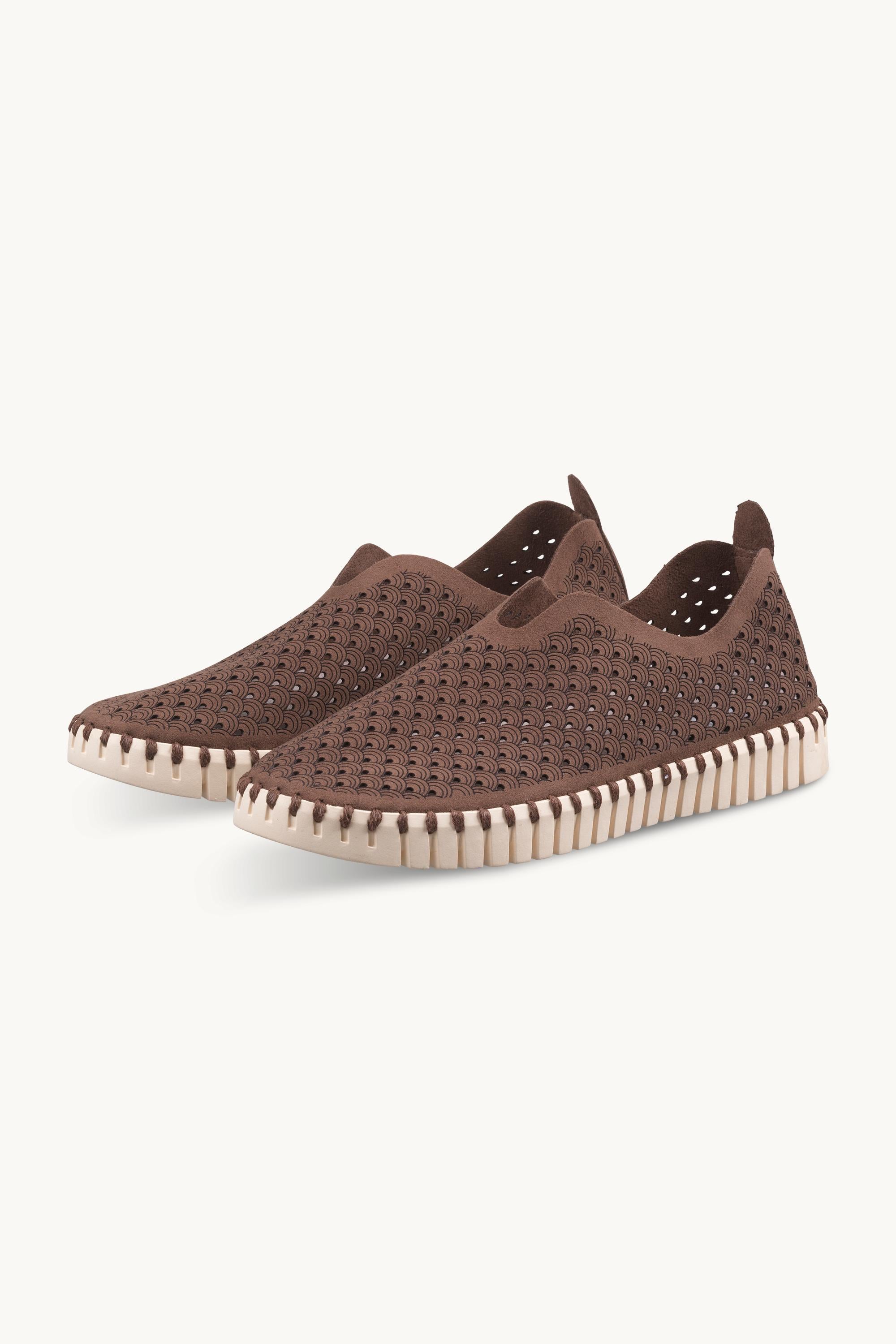 Tulip Sko - Brown Pearled Ivory