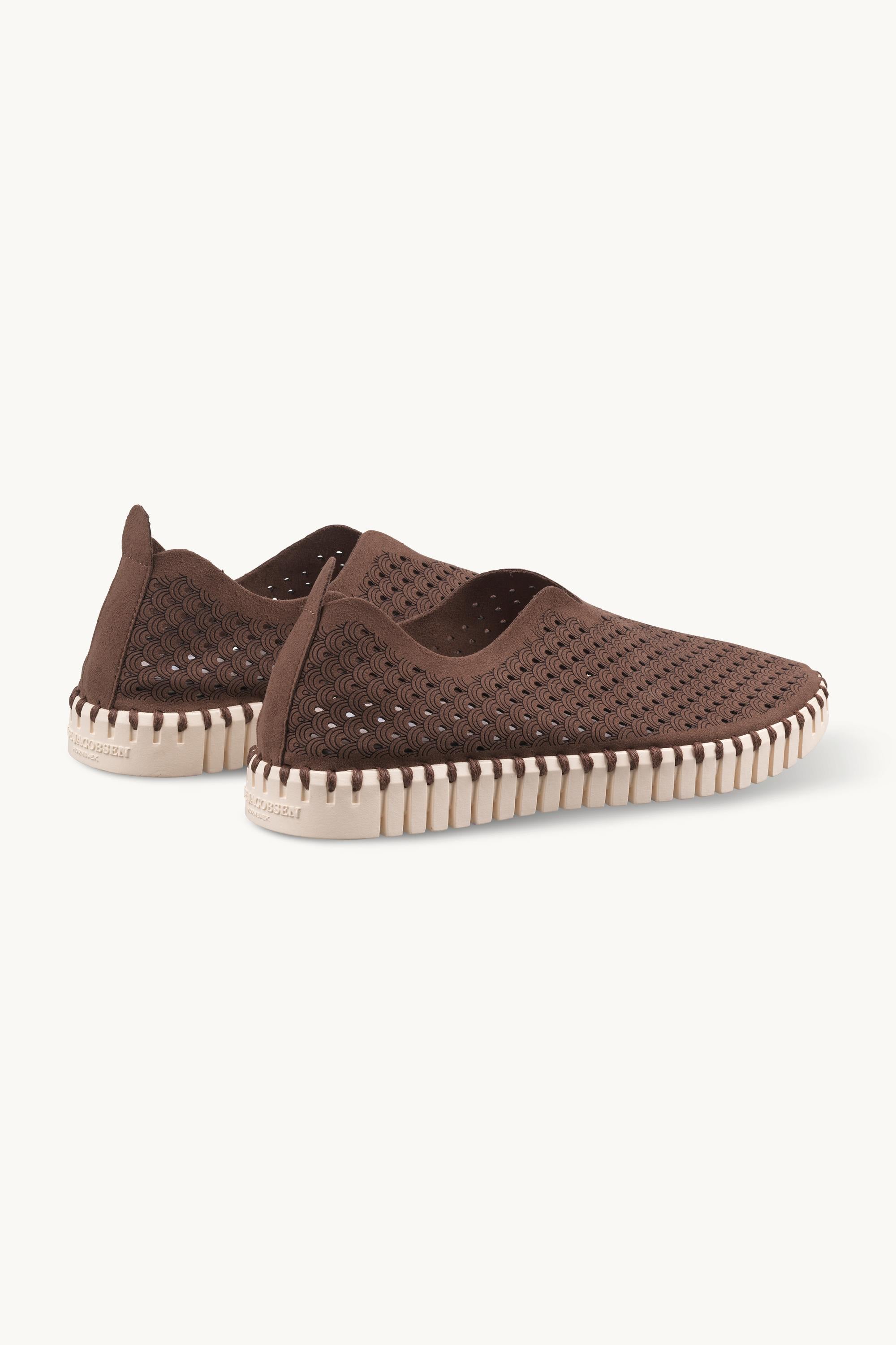 Tulip Sko - Brown Pearled Ivory
