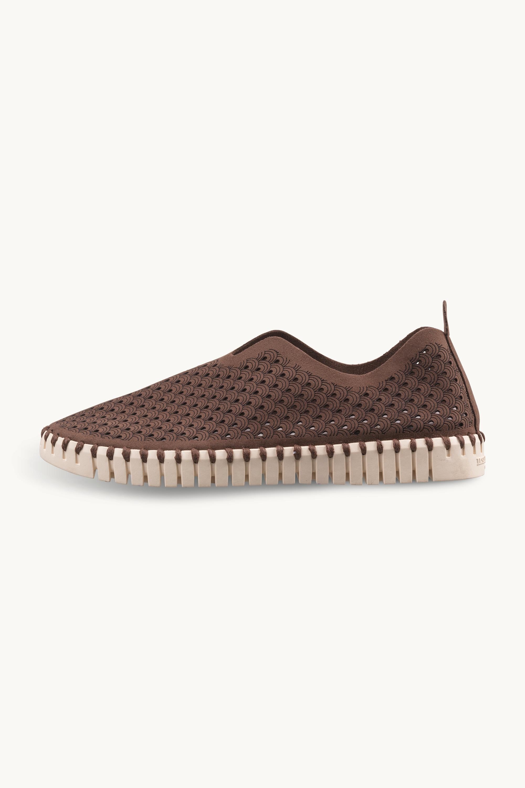 Tulip Sko - Brown Pearled Ivory