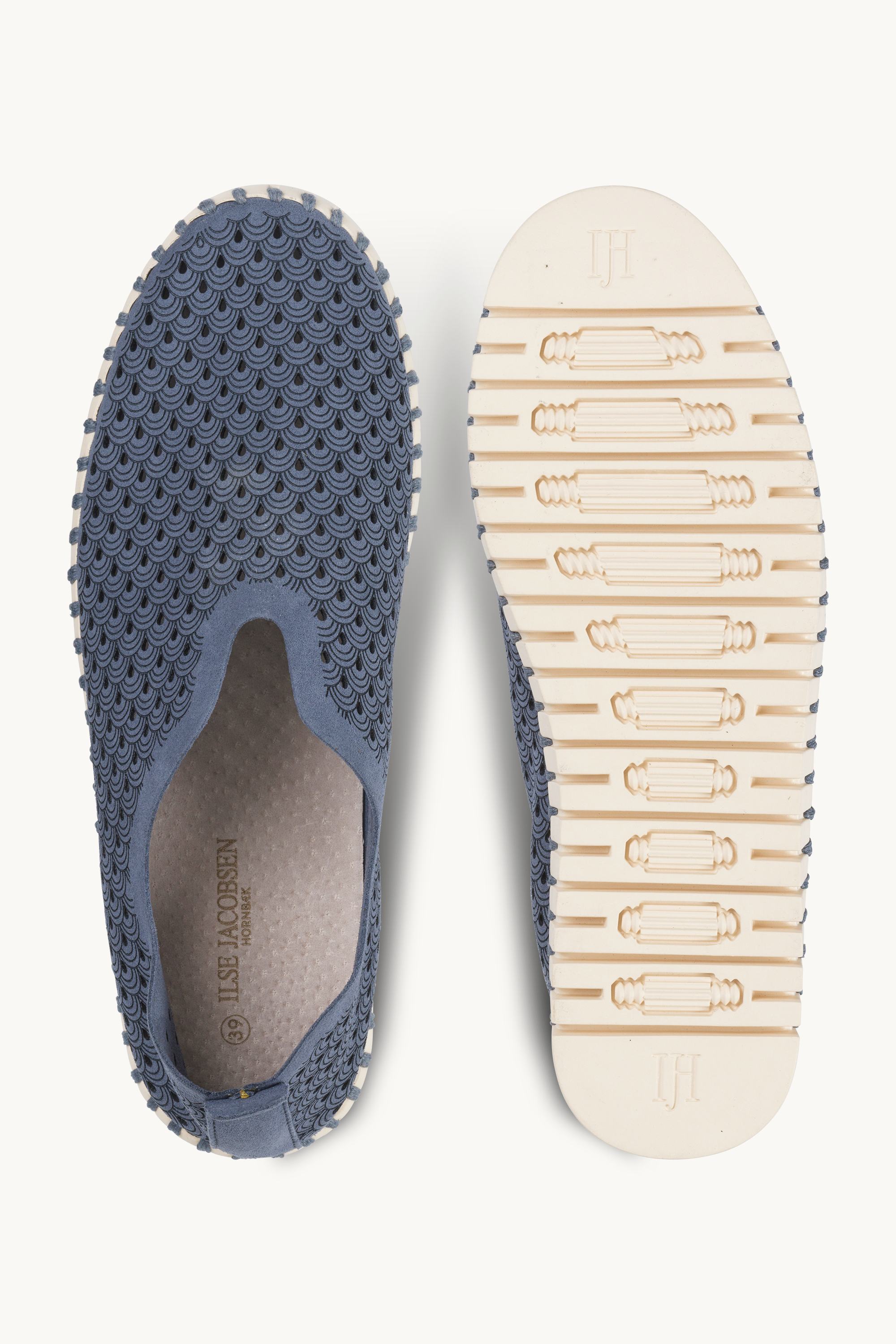 Tulip Sko - Ombre Blue Pearled Ivory