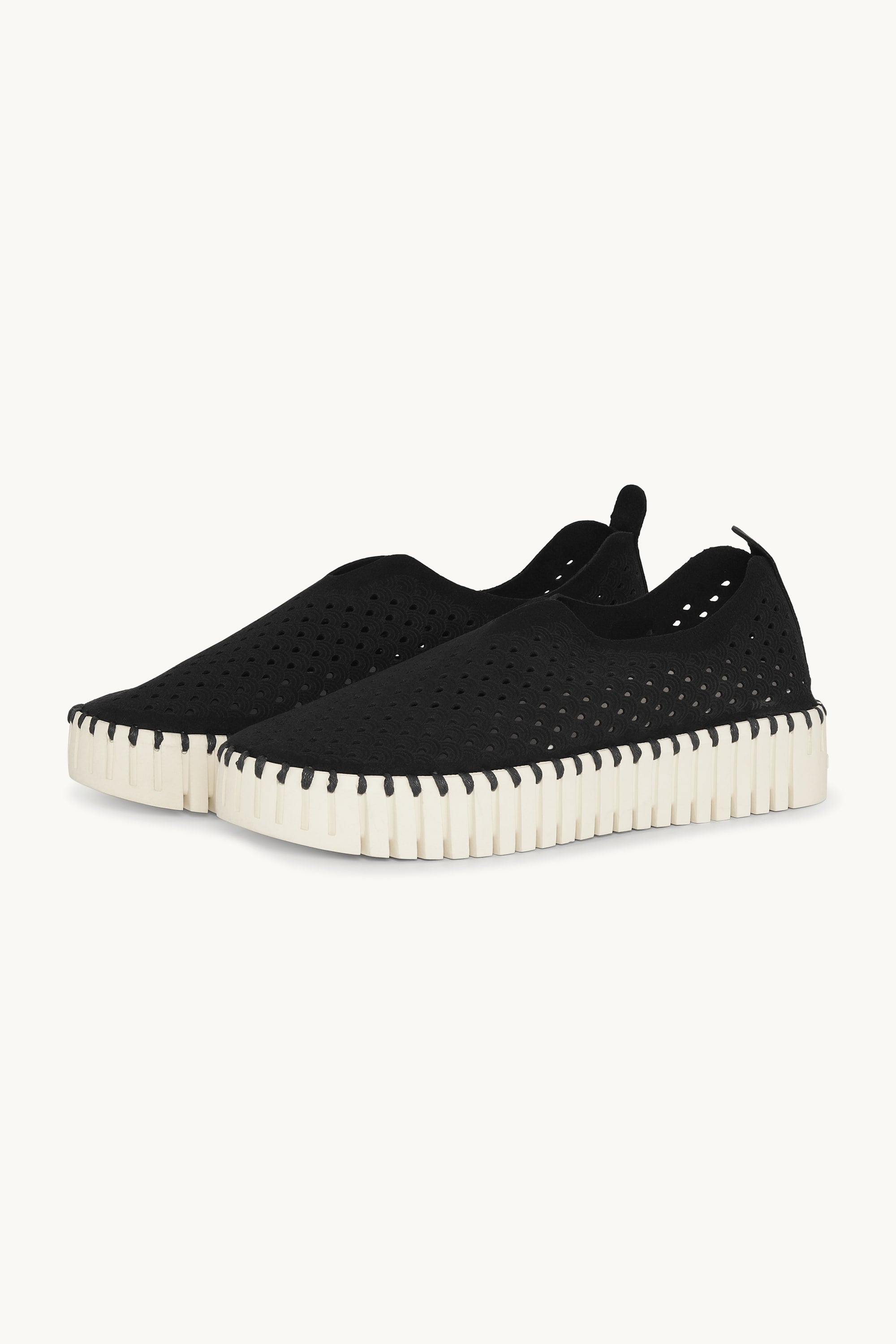 Platform Tulip Sko - Black