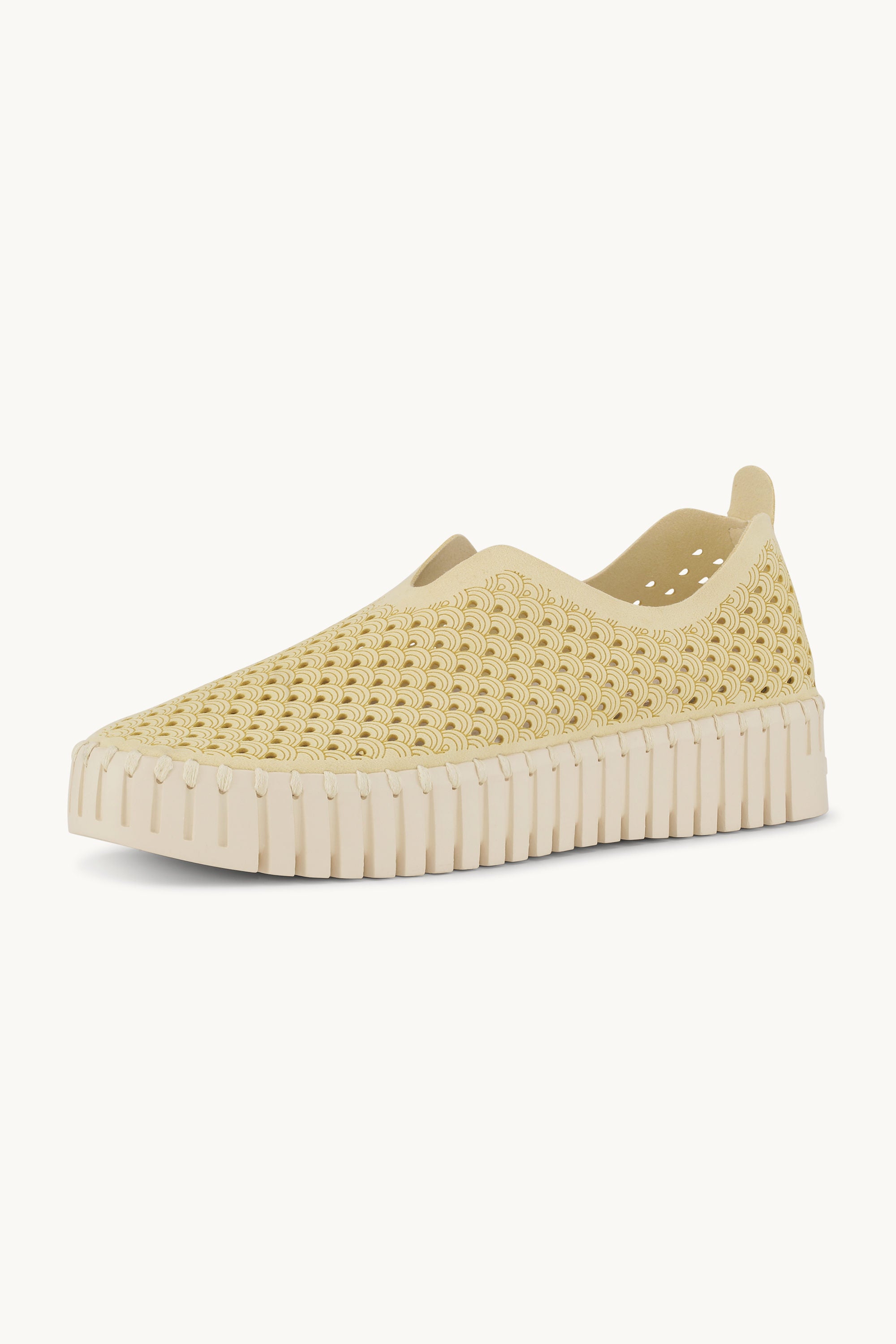 Platform Tulip Sko - Double Cream