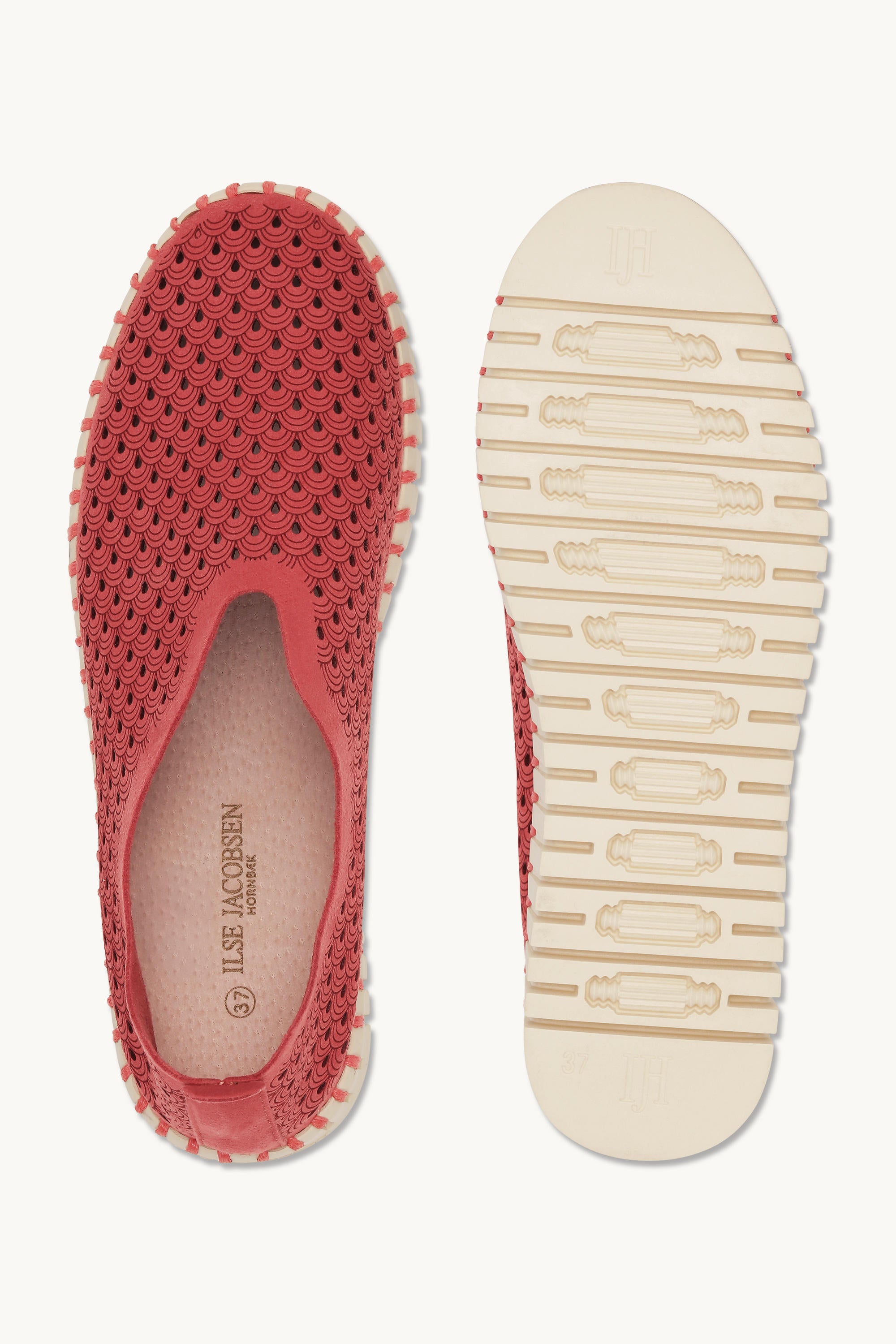 Platform Tulip Sko - Baked Apple Pearled Ivory