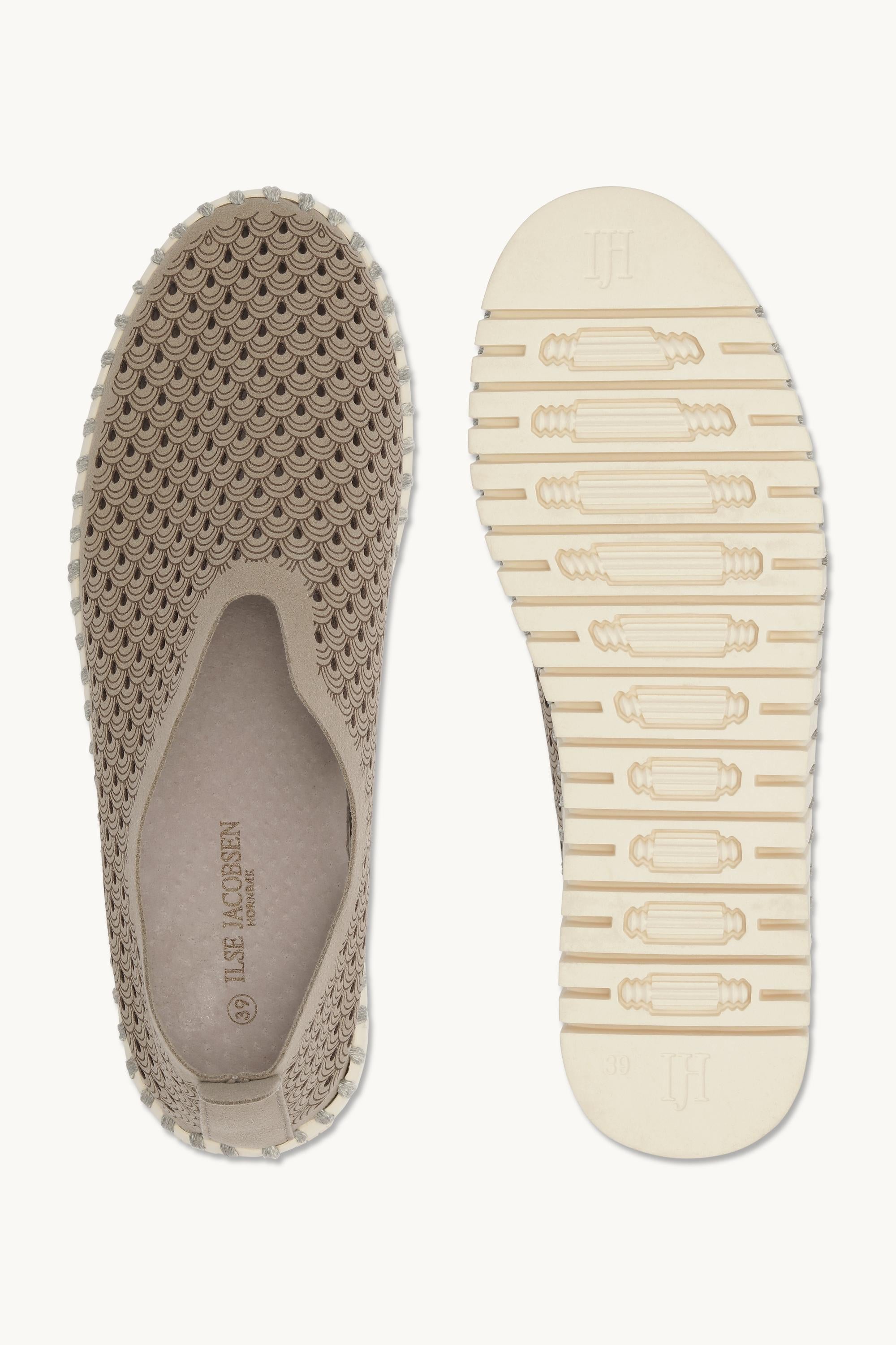 Platform Tulip Sko - Coriander Pearled Ivory