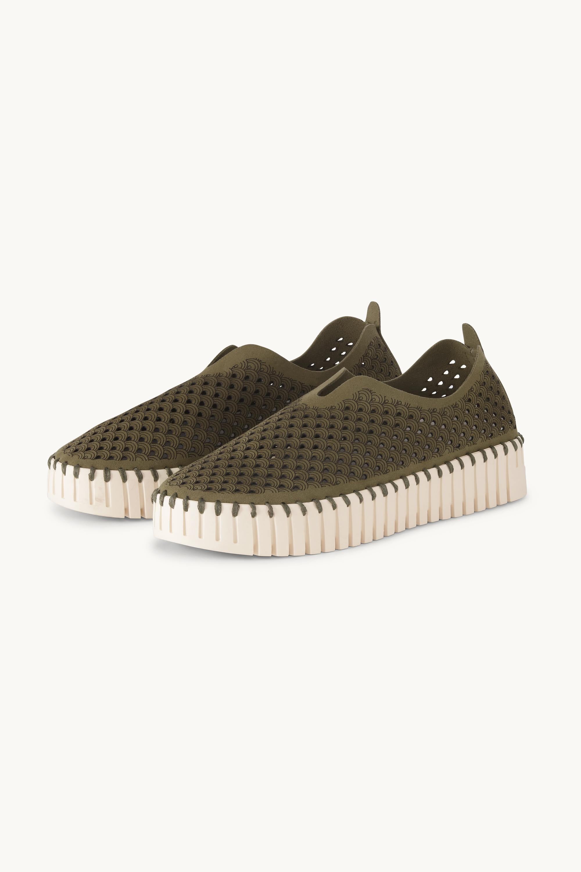 Platform Tulip Sko - Deep Olive