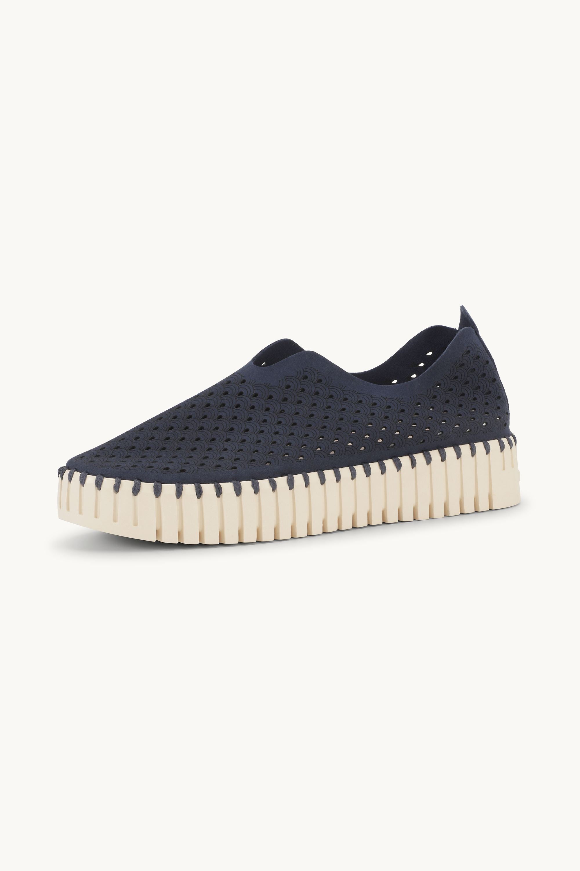 Platform Tulip Sko - Dark Indigo