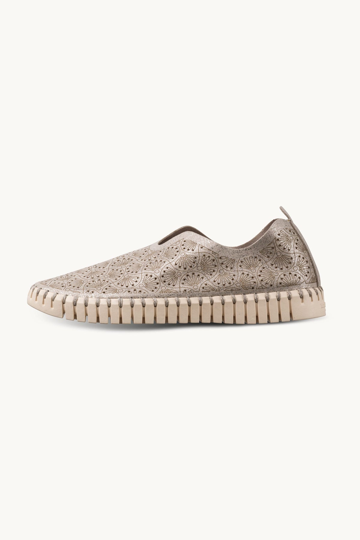 Tulip Organic Flat Glitter - Silver Pearled Ivory